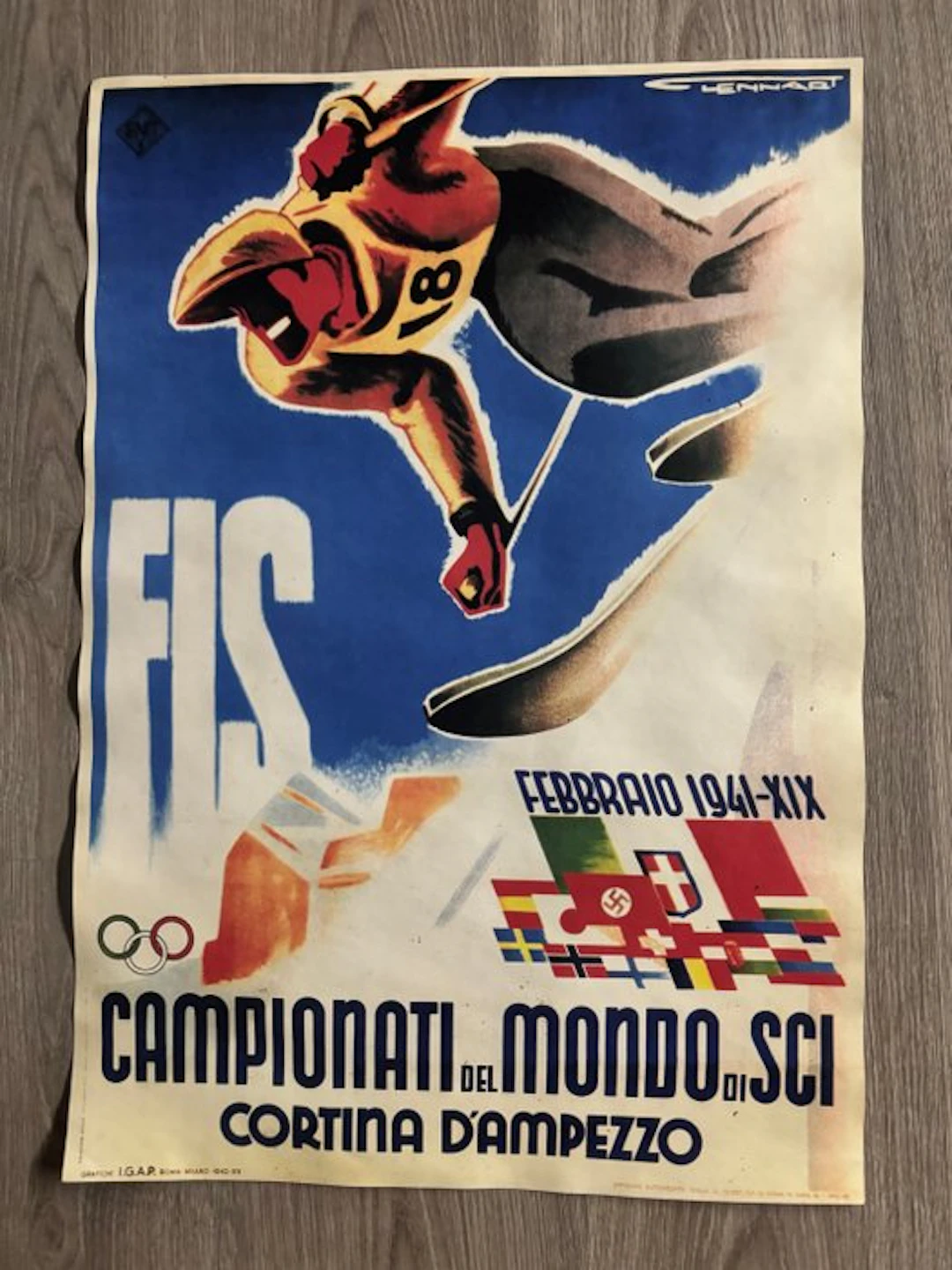 Franz Lenhart - Campionati del Mondo di Sci Cortina...