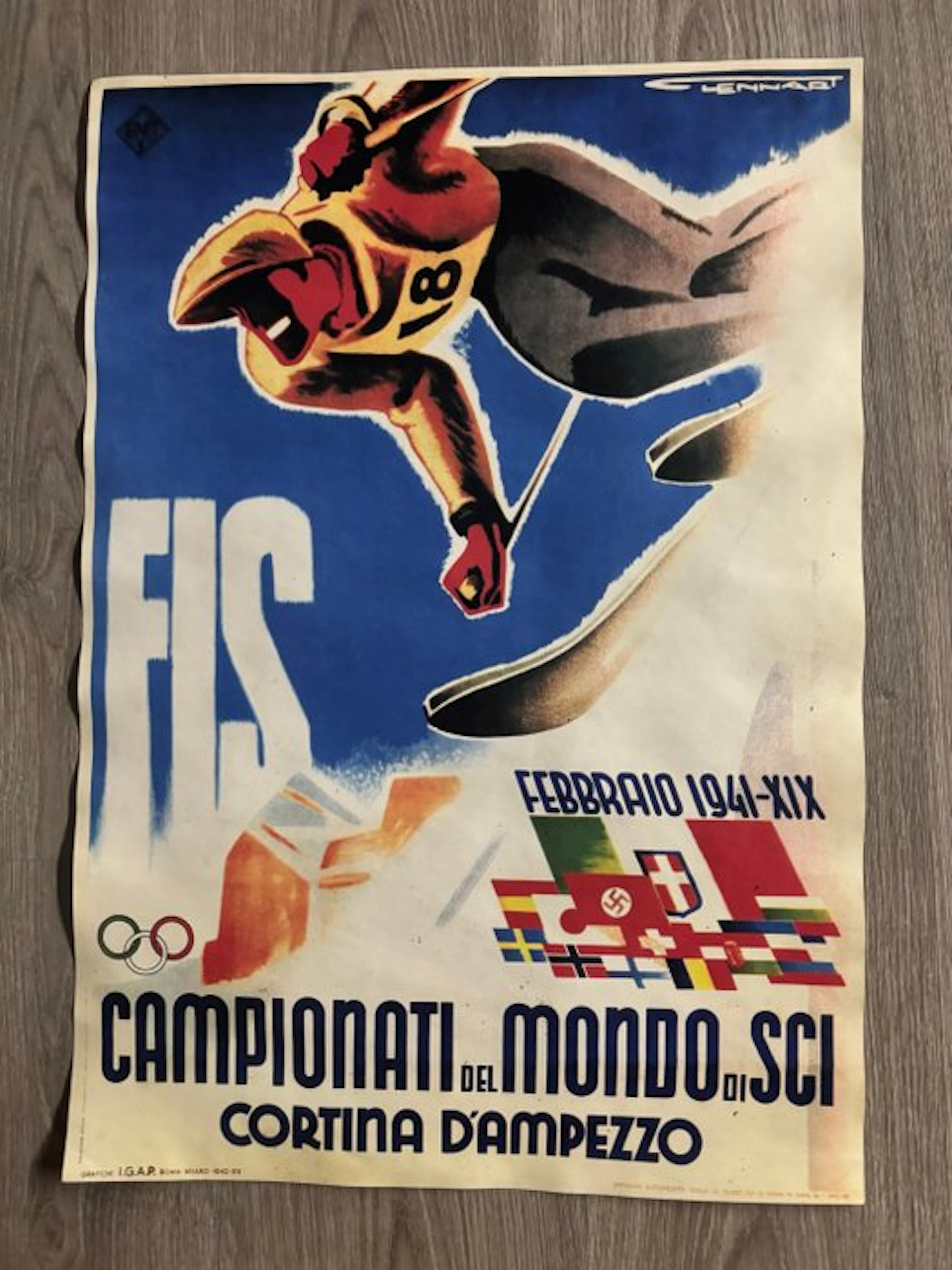 Franz Lenhart - Campionati del Mondo di Sci Cortina...