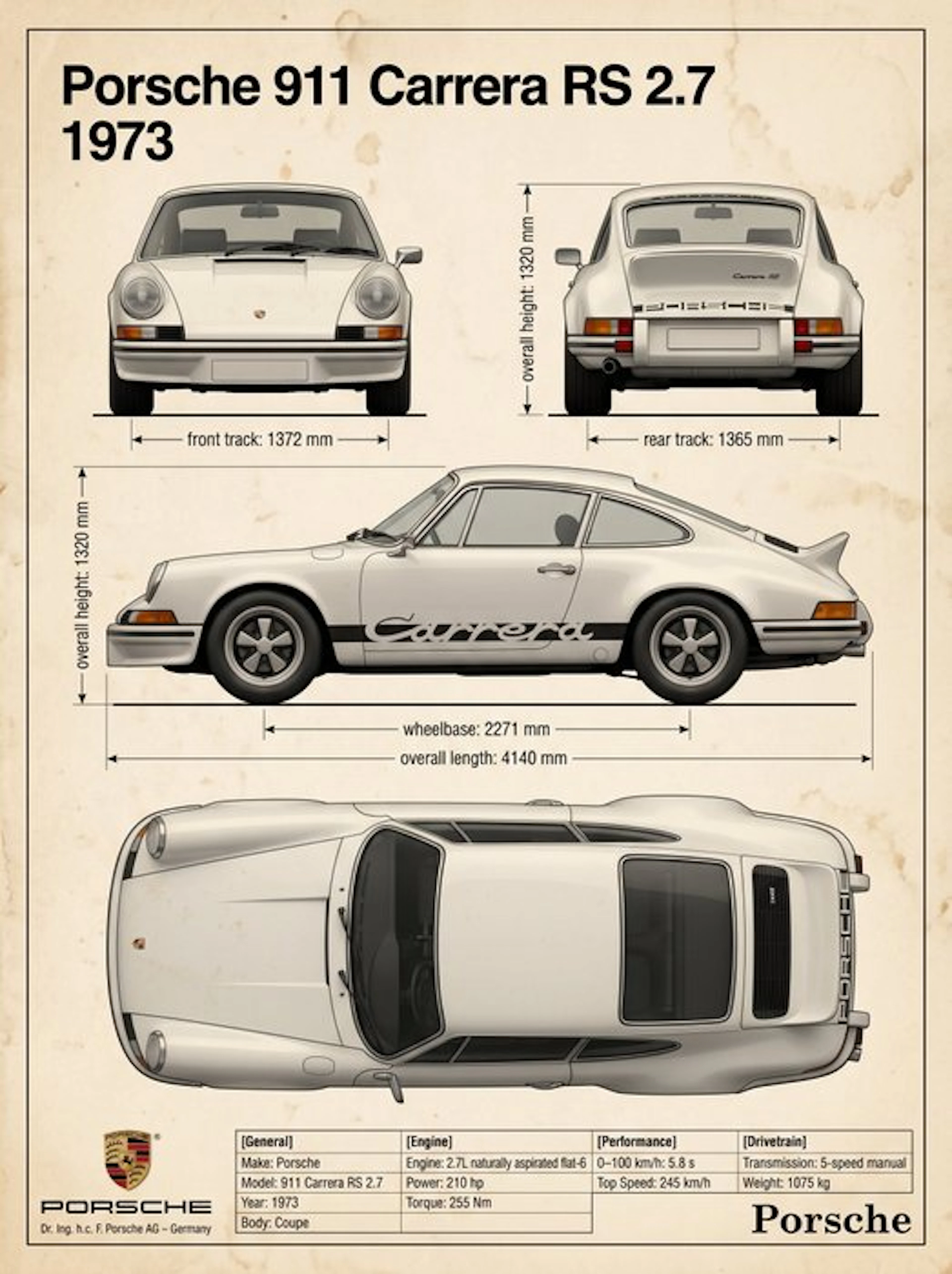 Shmidt.Art - Porsche - Porsche 911 Carrera RS 2.7 1973 - 1970s