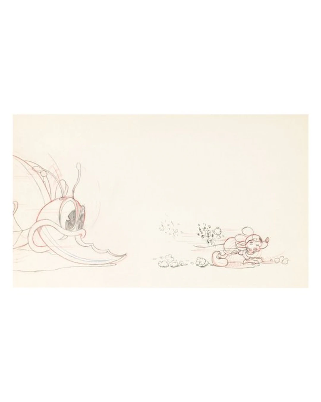Walt Disney - 2 Original preliminary drawing - Mickey...