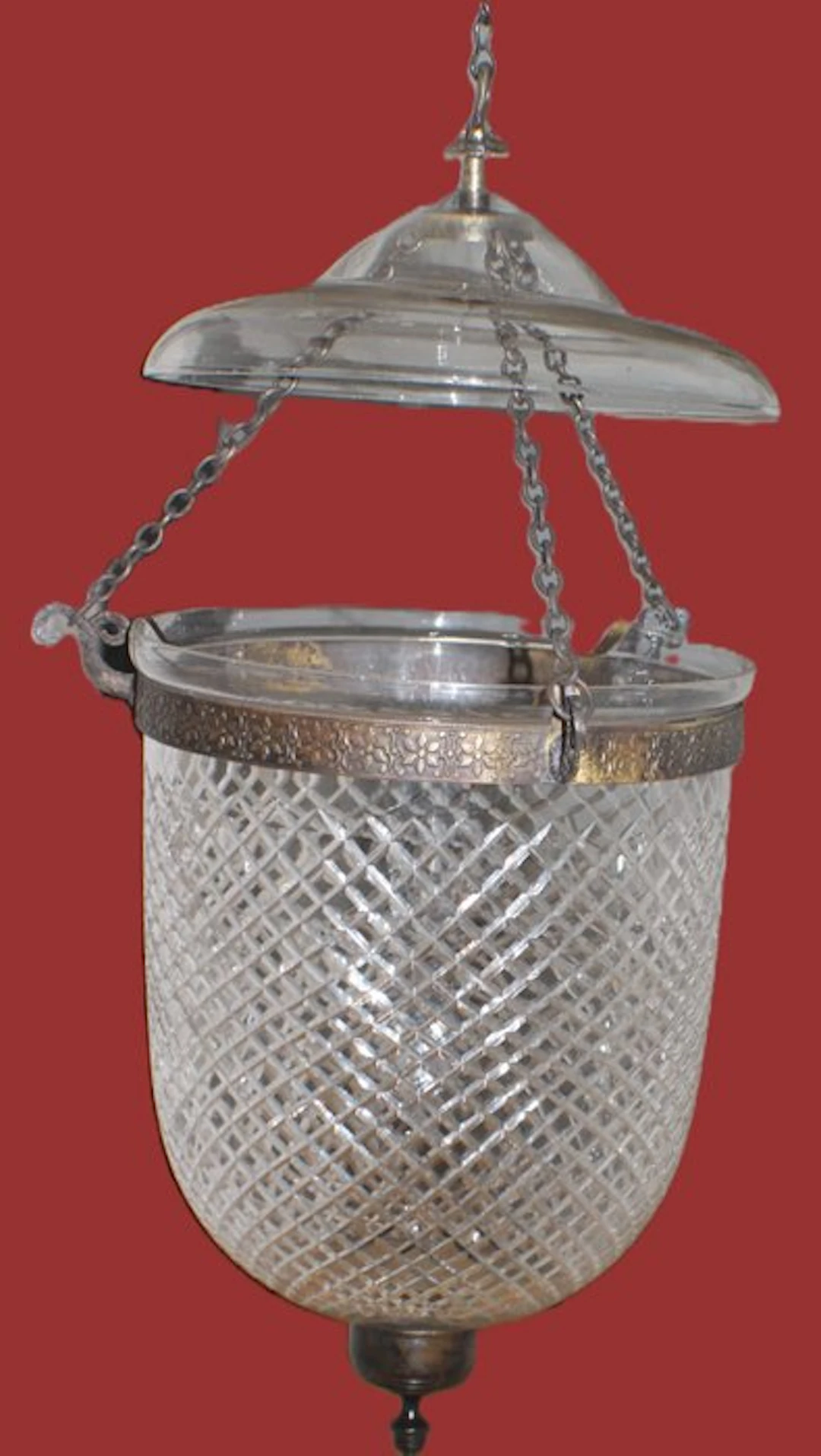 Chandelier - Crystal, Cold painted bronze