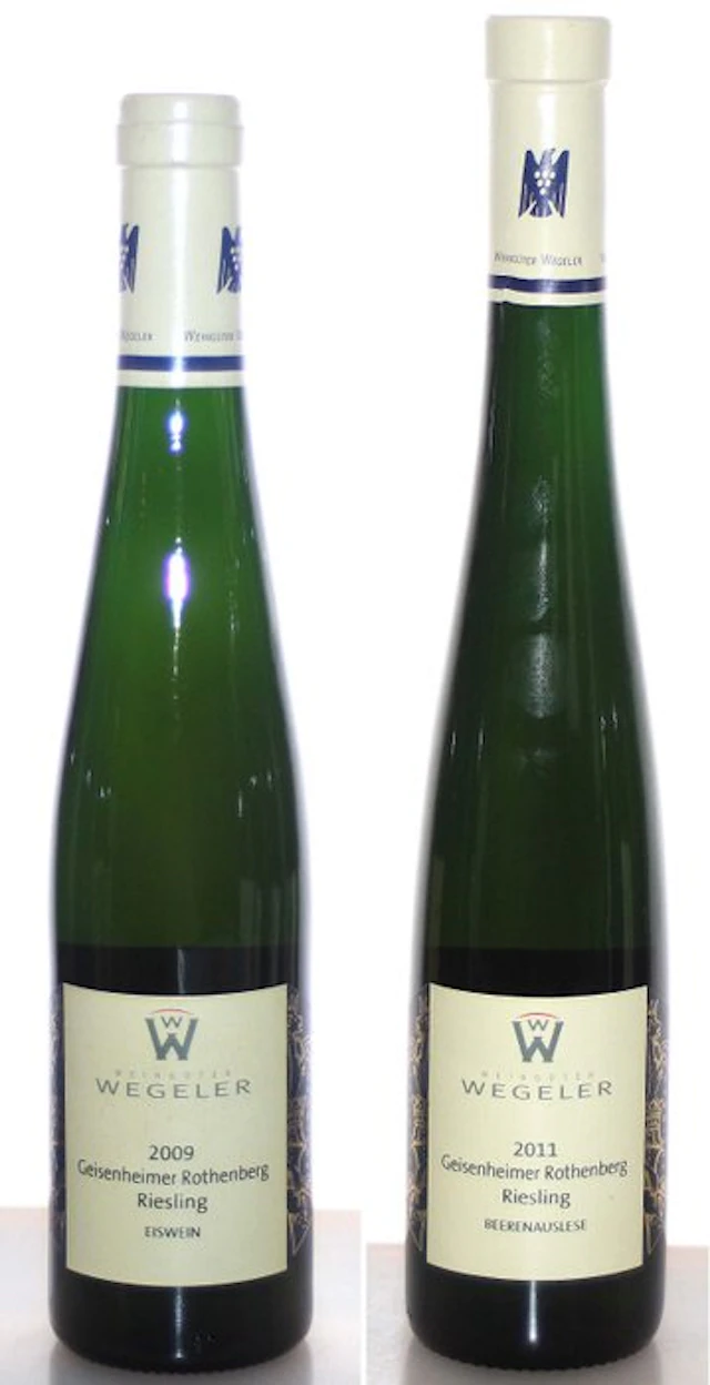 2009 + 2011 Riesling Eiswein + Riesling Beerenauslese...