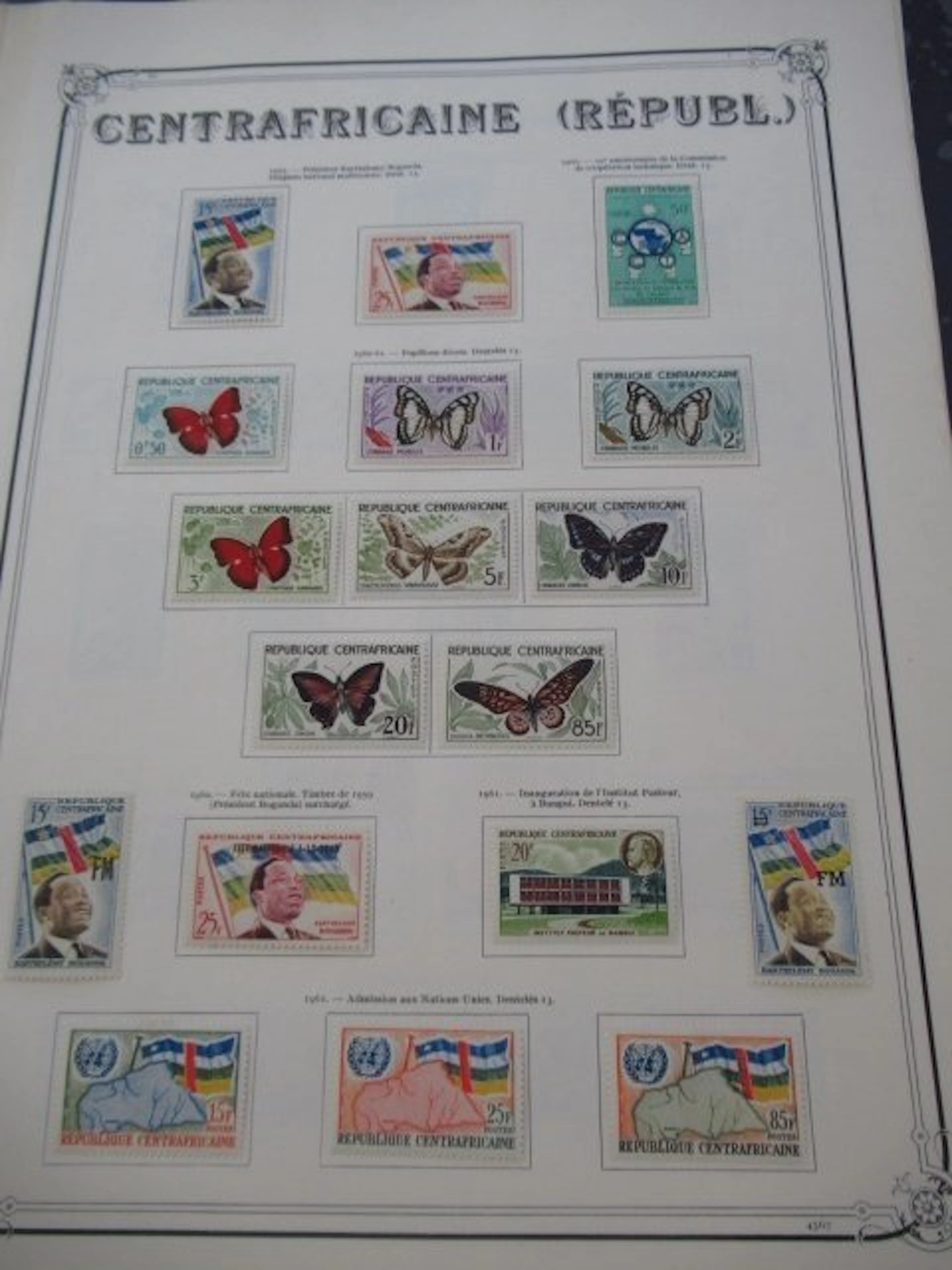 Central African Republic - superbe collection de timbres