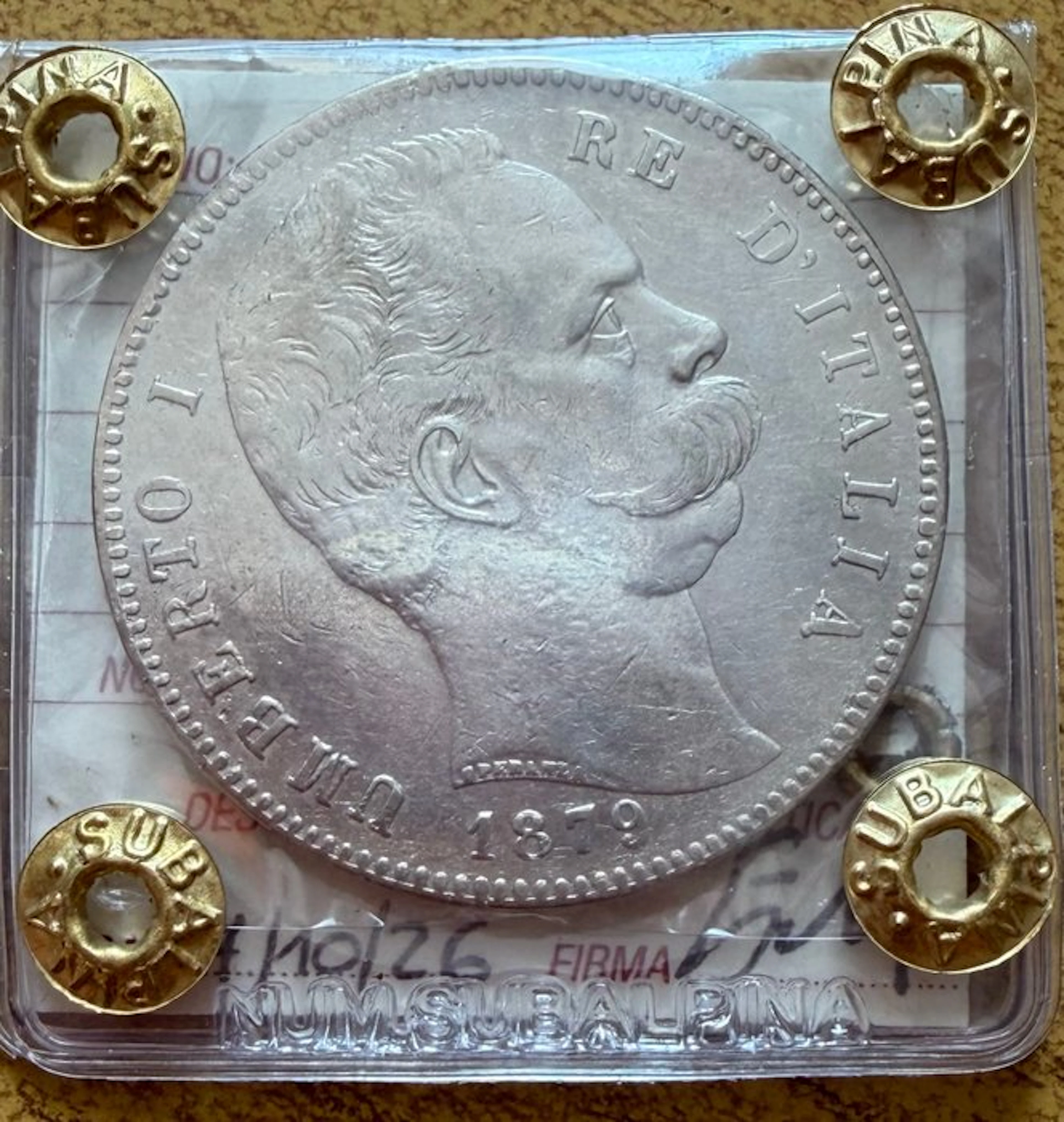 Italy, Kingdom Umberto I. 5 Lire 1879 (No reserve price)