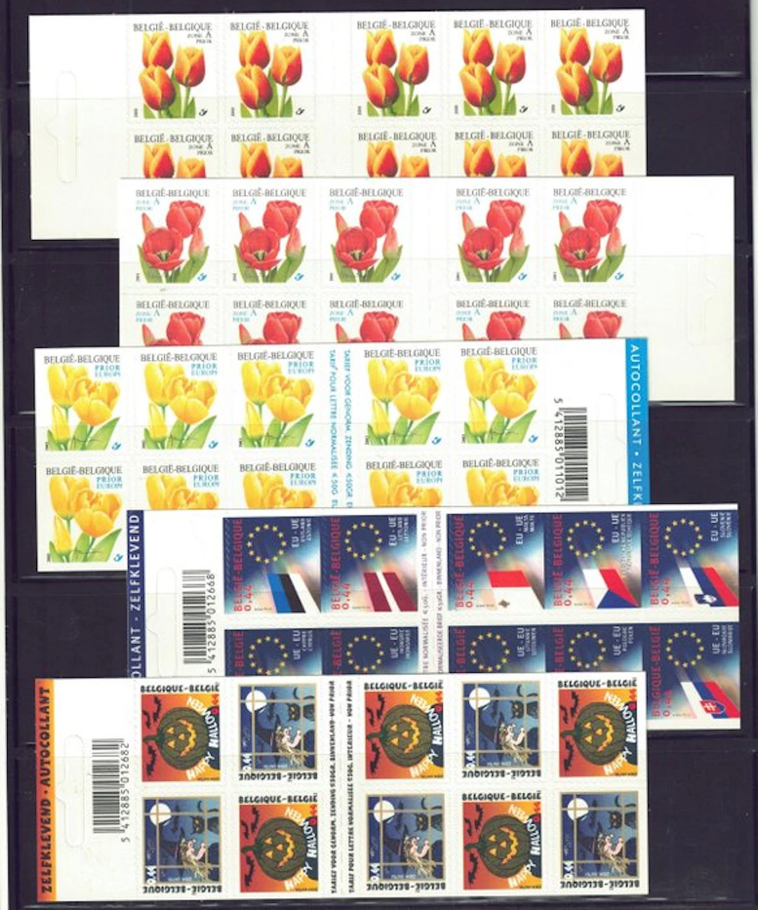 Belgium - Selection of self-adhesive booklets with permanent validity