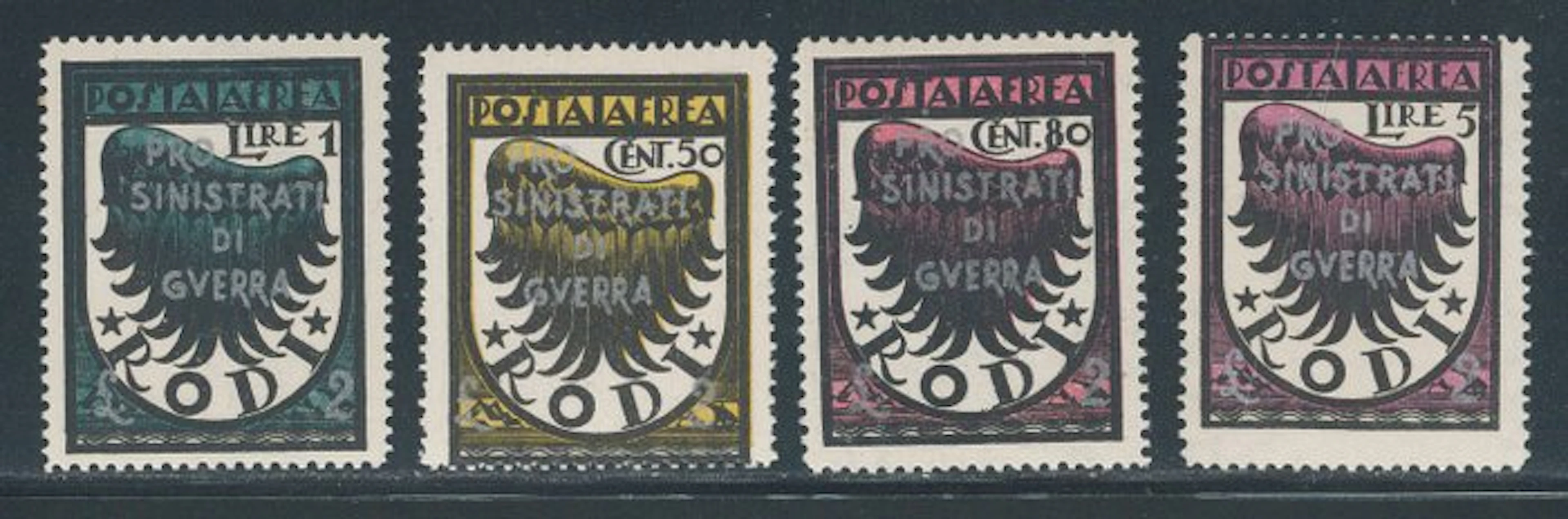 Italian Aegean Islands - general issues - For War Wounded