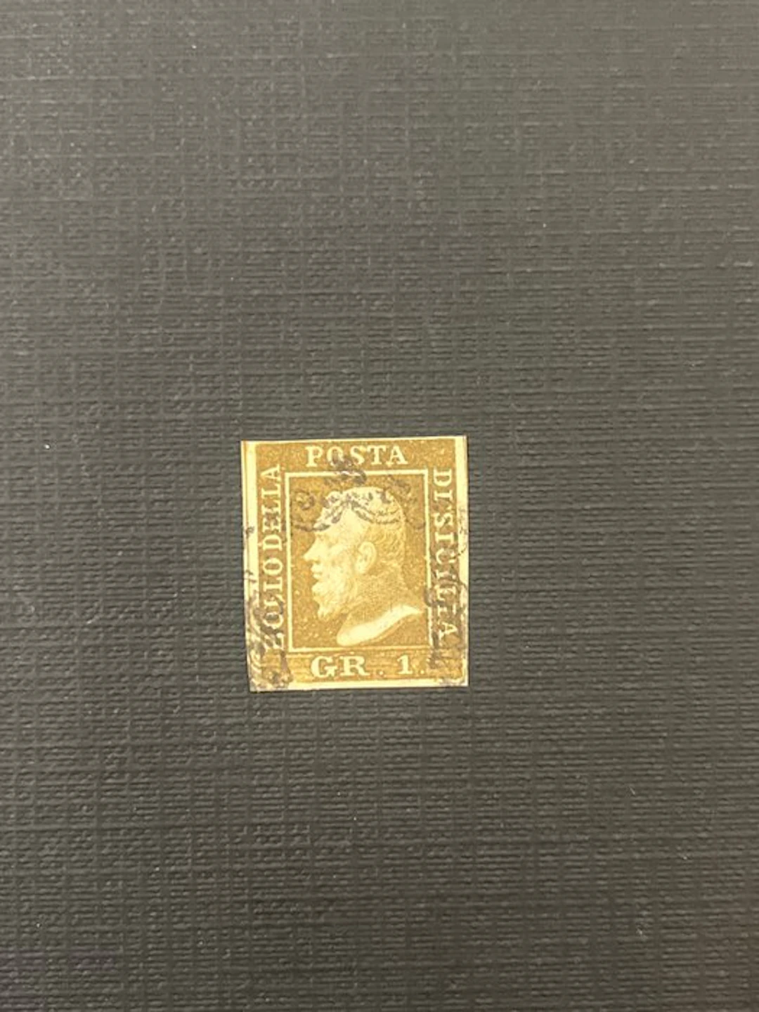 Italian Ancient States - Sicily 1859 - 1 Bruno rust grain