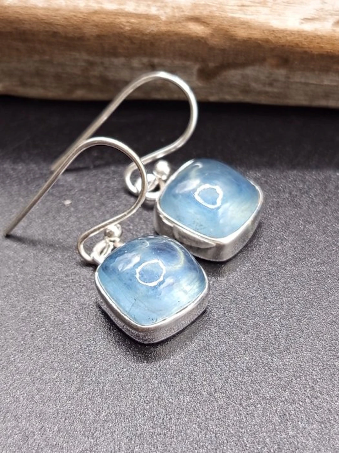 Unique Piece - Pair of 925 Silver Earrings with...