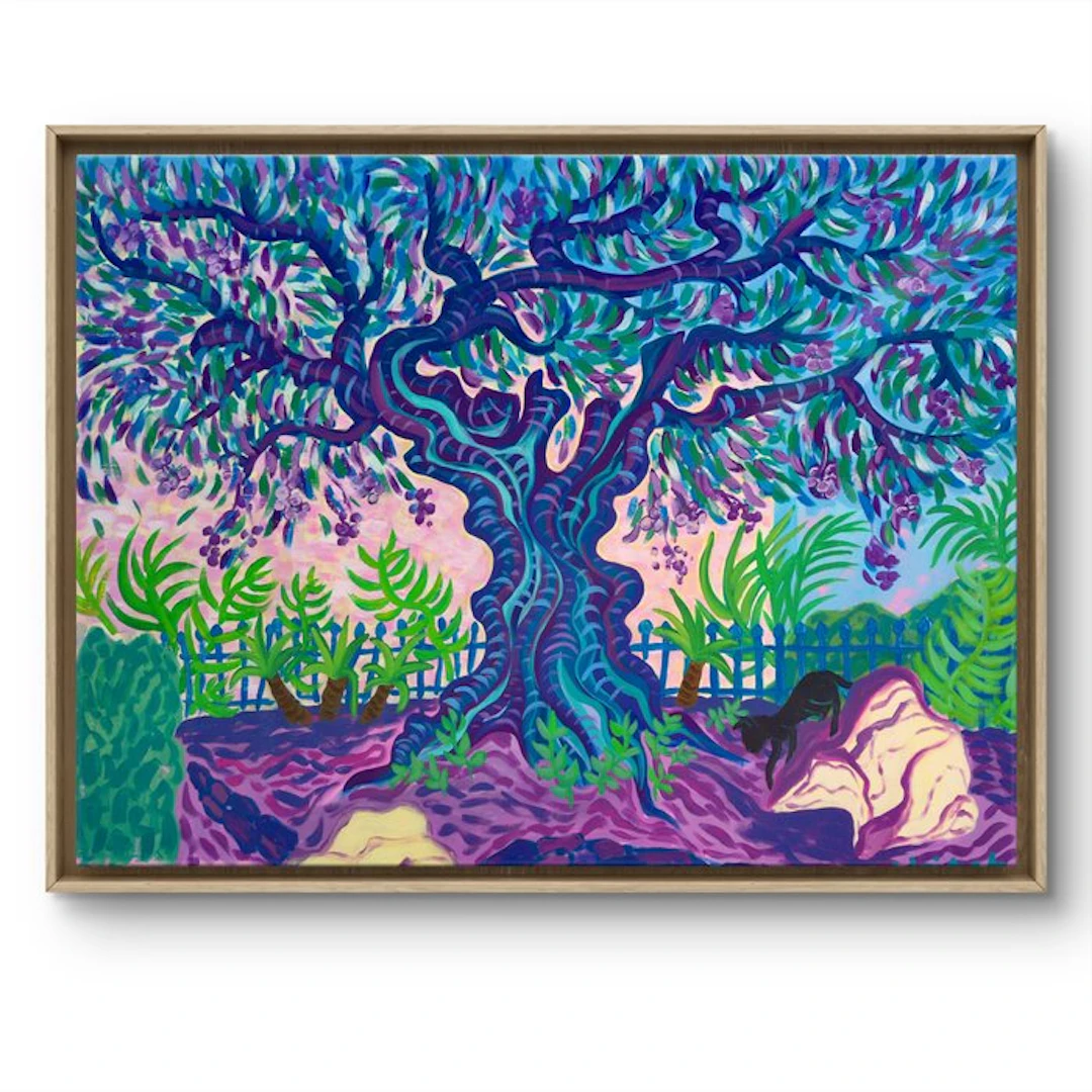 Kirsty Wain (XX) - Olive Tree and Cat