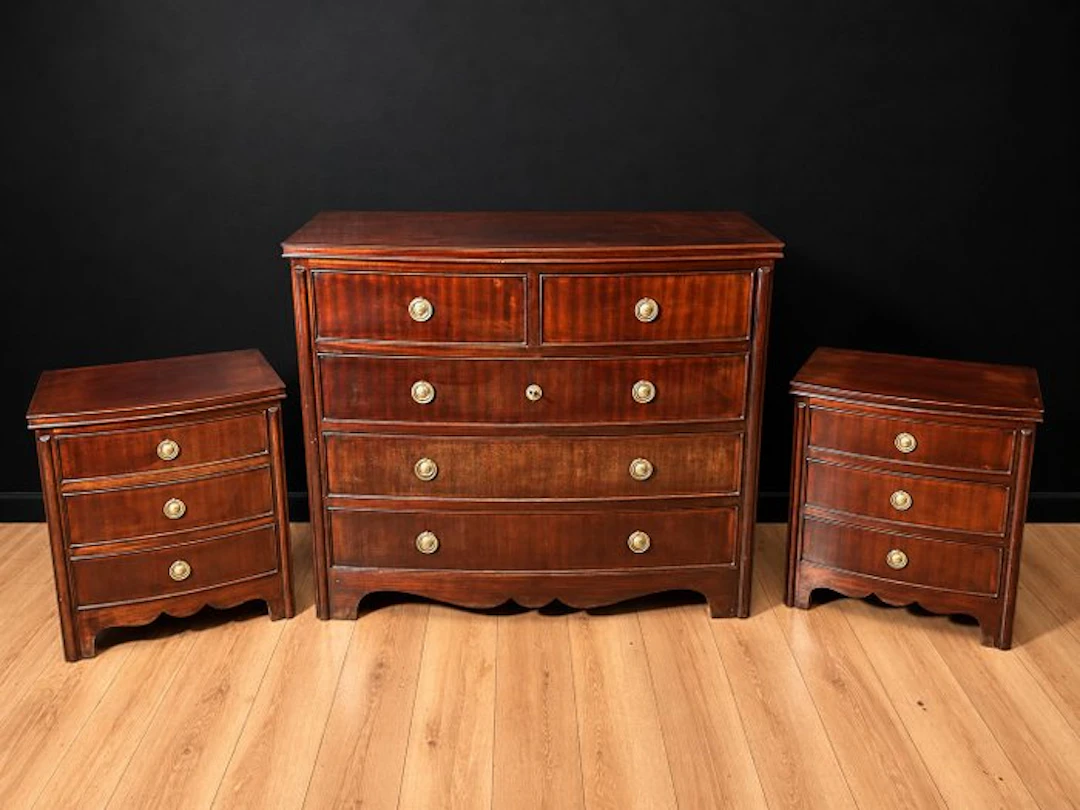 Triptych (3) - Wood, Brass - 20th Century