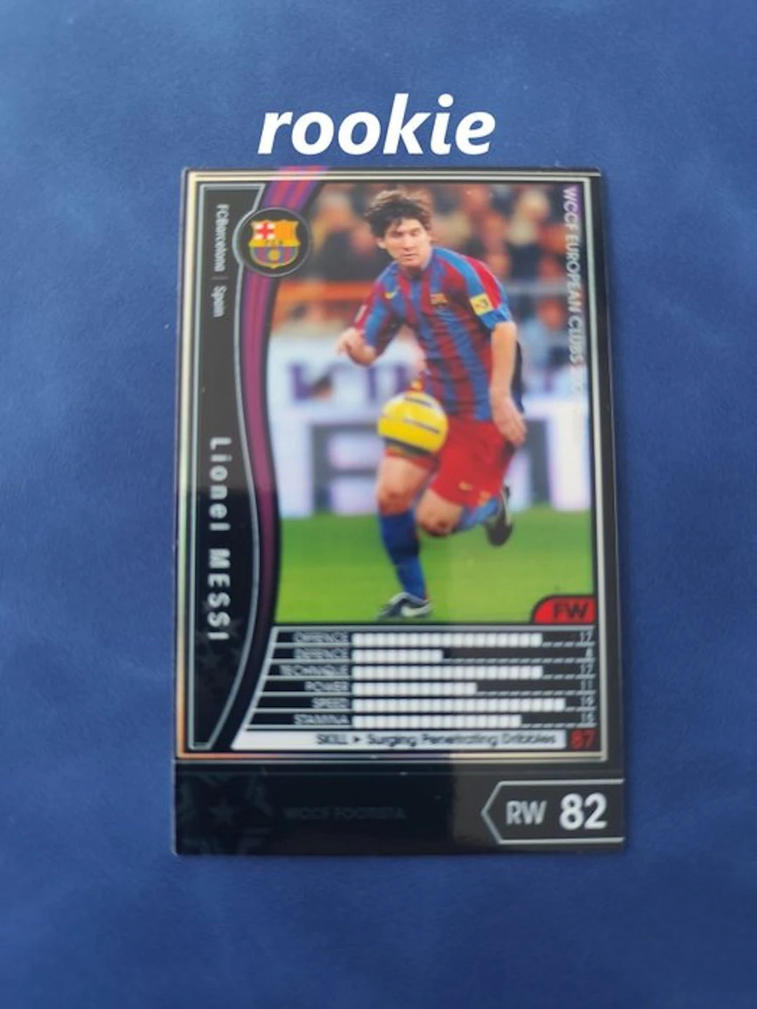 2005/2006 Panini WCCF FOOTISTA Lionel Messi Rookie card
