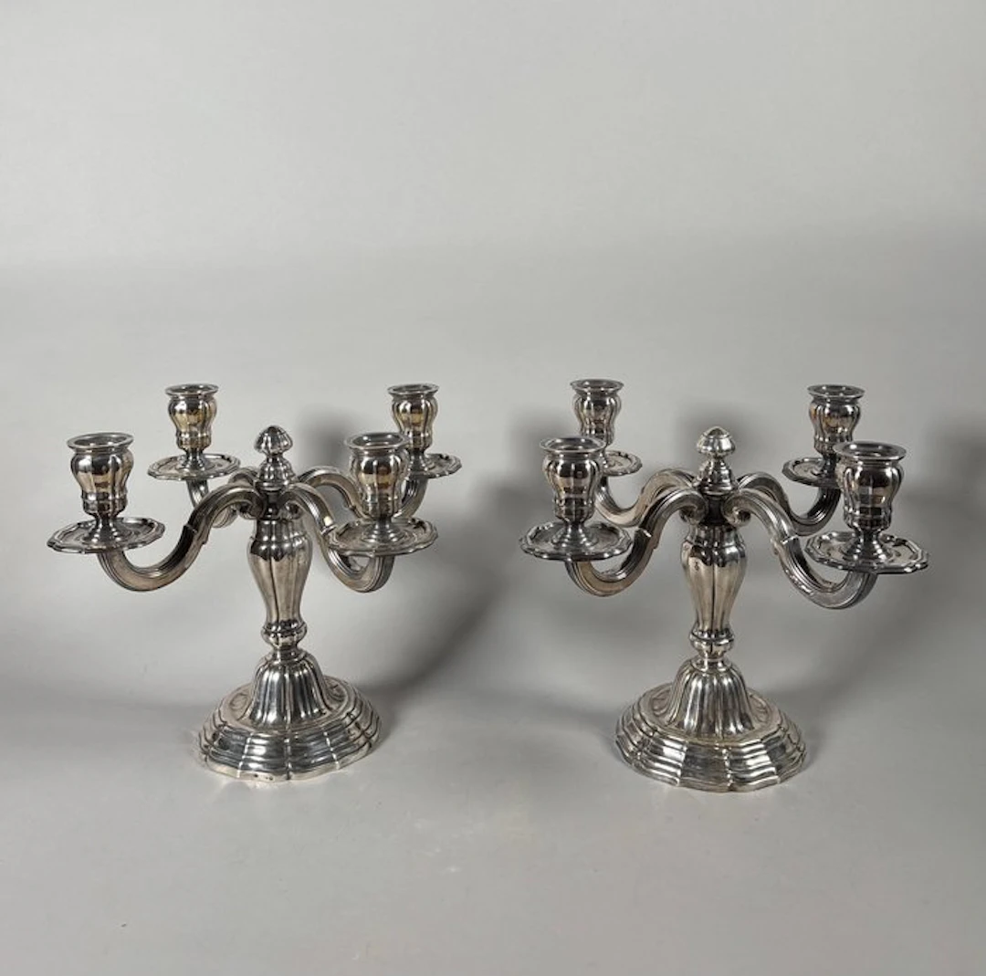 Taperstick - Silver - Style Louis XVI