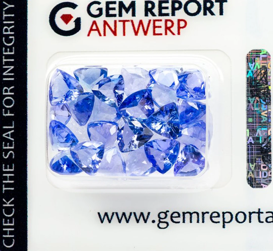 No reserve price - 25 pcs Tanzanite - 9.61 ct - Gem...