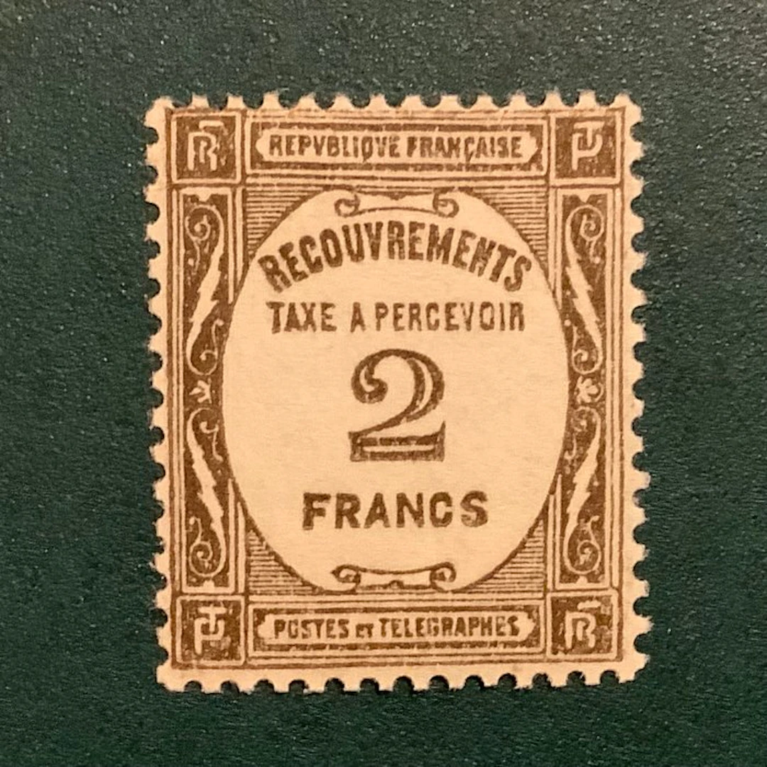 France 1927 - Strafport: 2 francs sepia - MNH - Michel 62