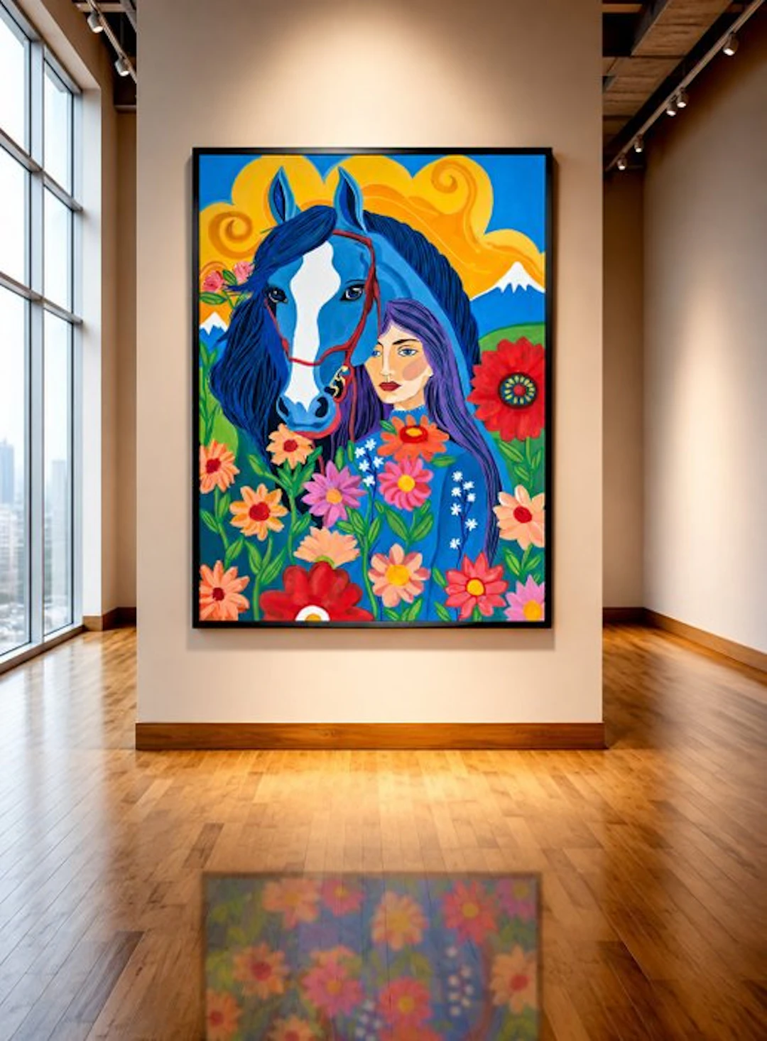 Valdi - La muchacha y su caballo azul - XL
