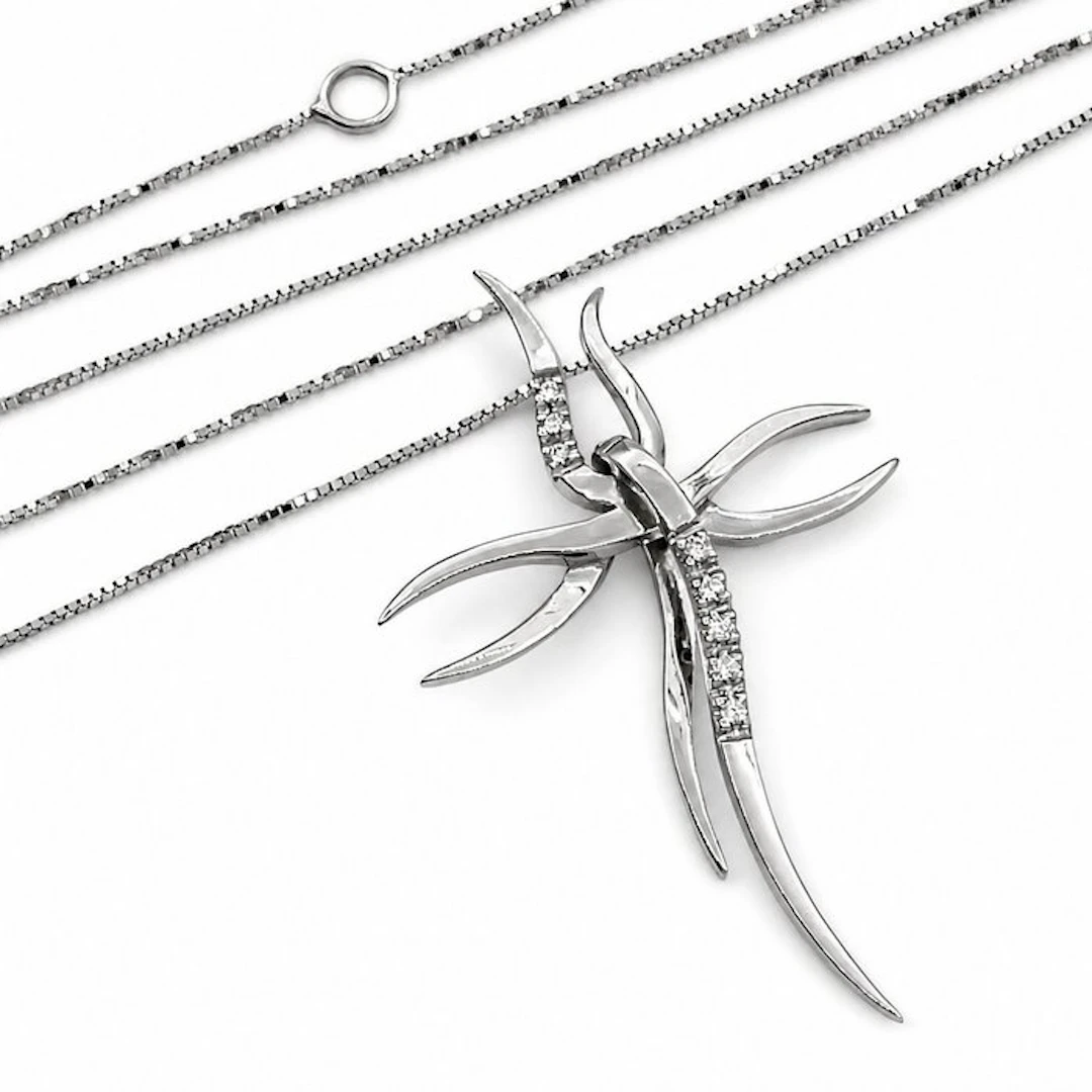Necklace with pendant - 18 kt
