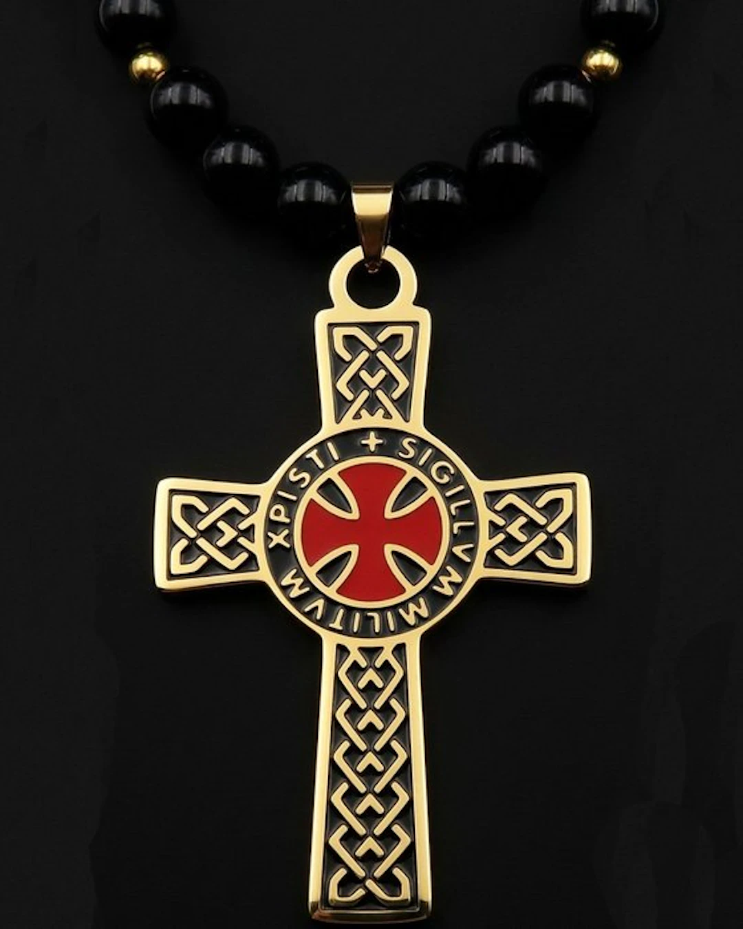 Templar Cross – Obsidian – Crusaders' Heritage – Sacred...