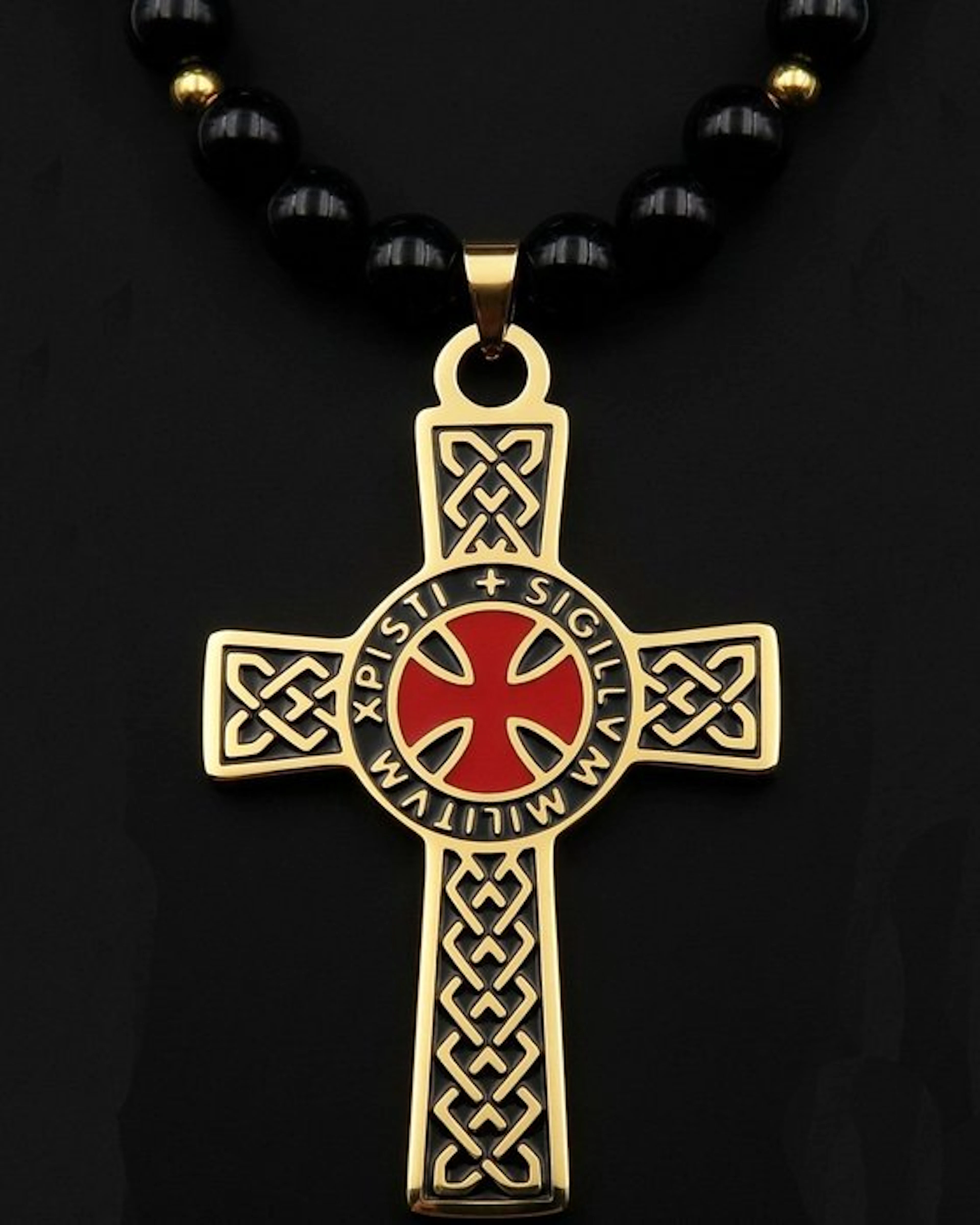 Templar Cross – Obsidian – Crusaders' Heritage – Sacred...