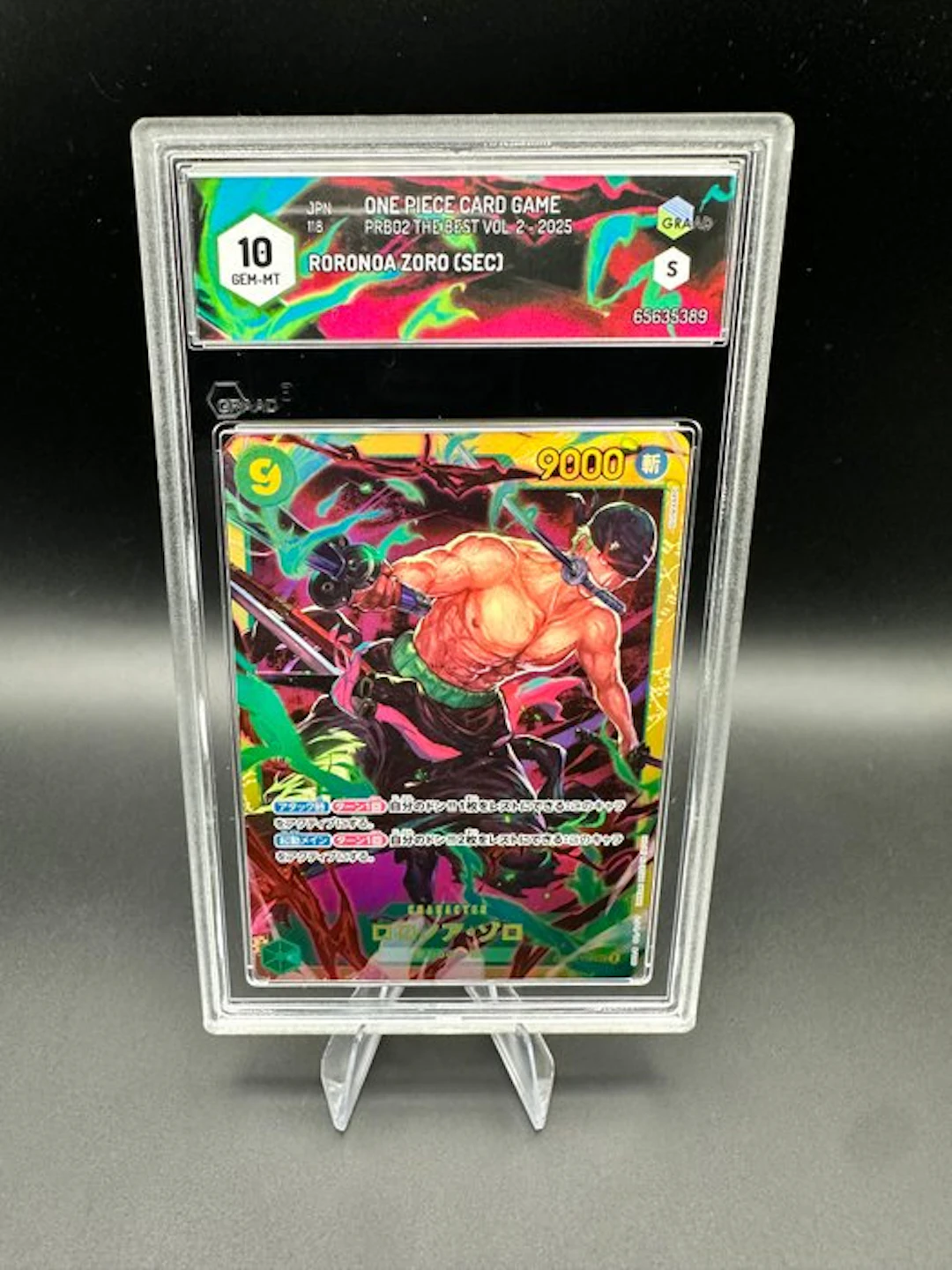 One Piece - 1 Graded card - Roronoa Zoro Op06-118 Foil