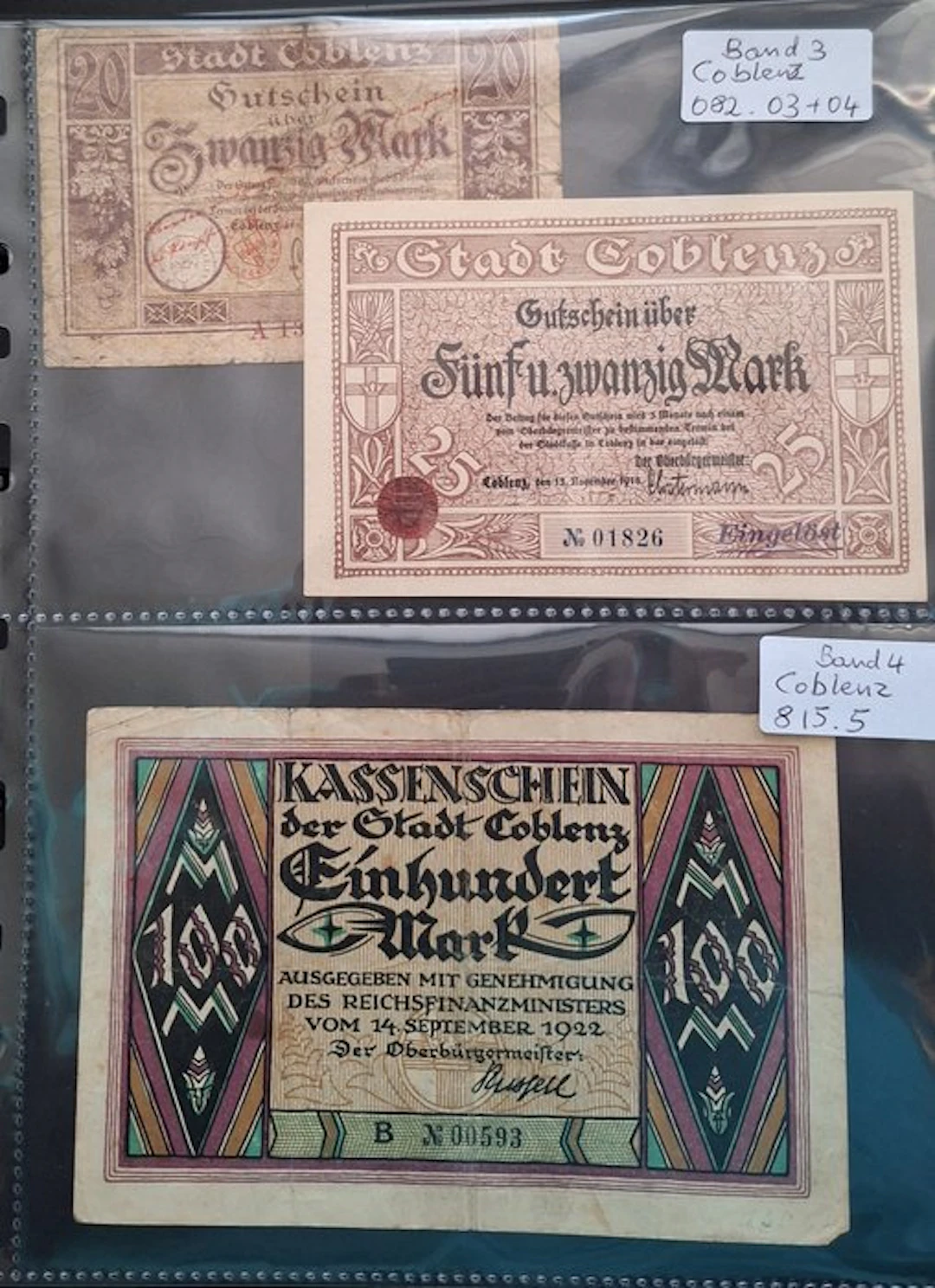 Germany. - 53 Großnotgeldscheine uit Rheinland-Pfalz