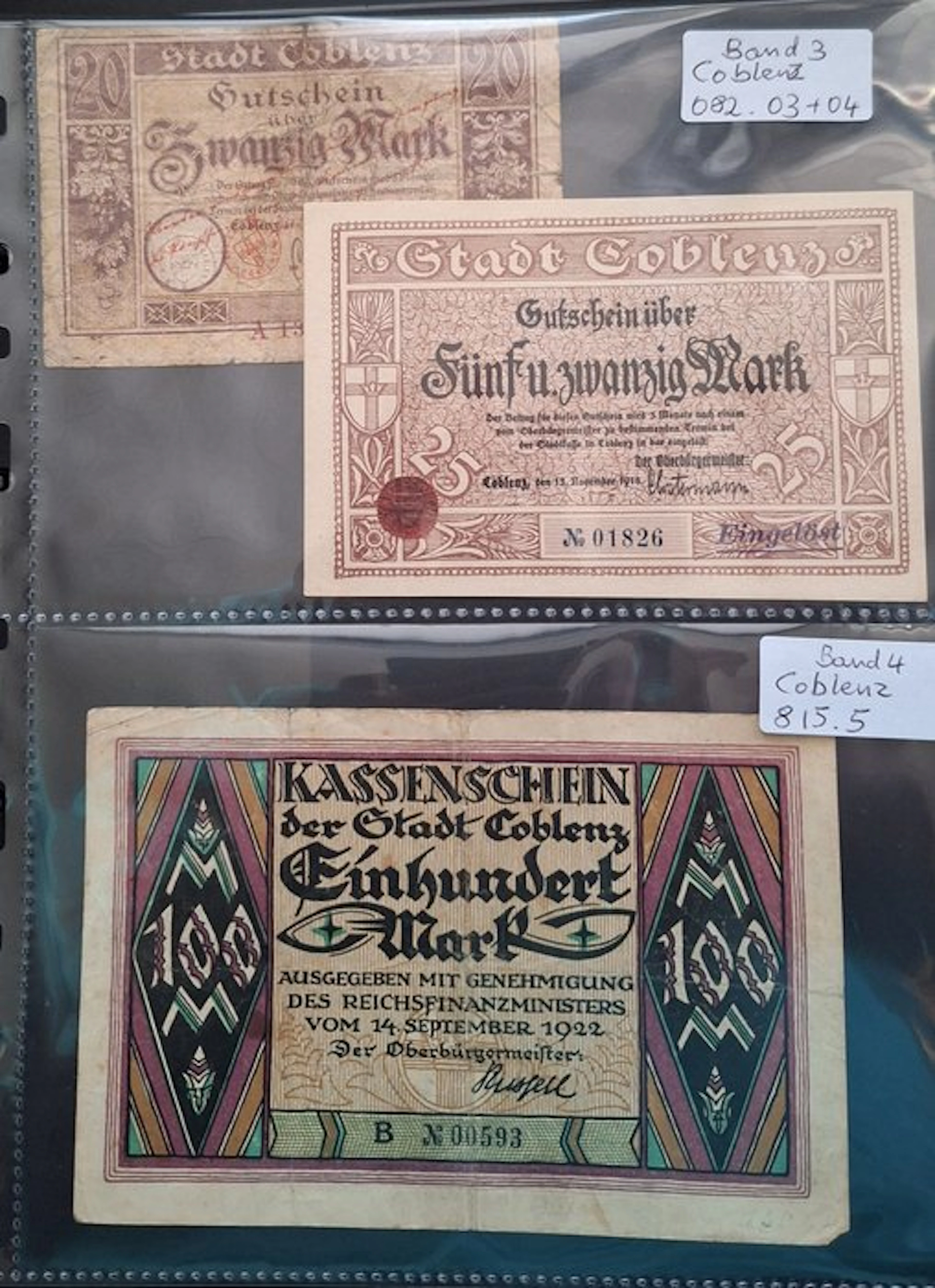 Germany. - 53 Großnotgeldscheine uit Rheinland-Pfalz