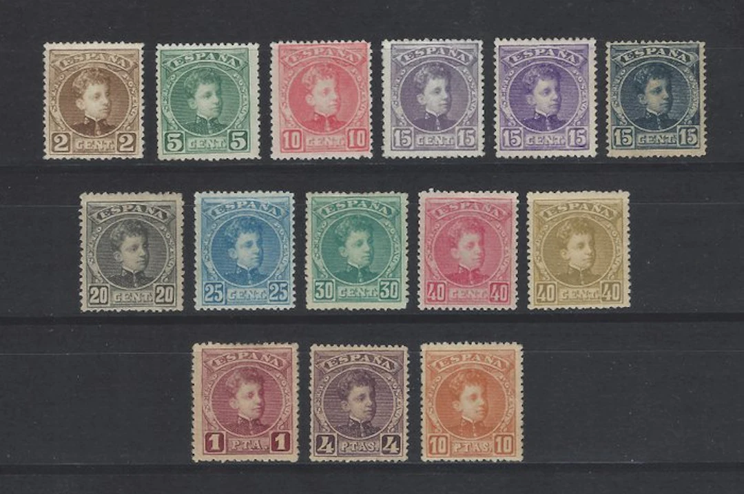 Spain 1901/1905 - Alfonso XIII - complete series well...