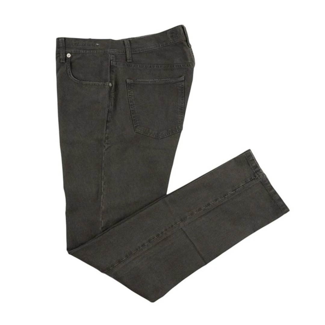 LUIGI BORRELLI NAPOLI - 49 IT - Dark Brown Denim Jeans...