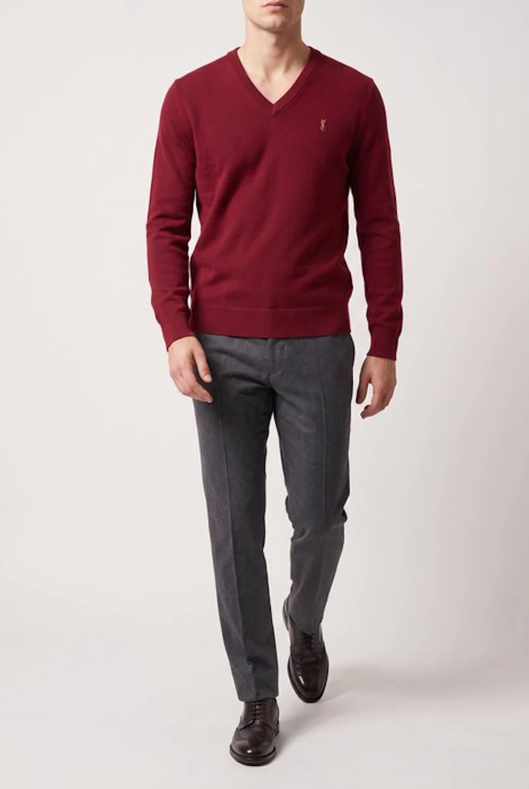 Yves Saint Laurent V-Neck Wool Sweater - Maglione UOMO - Vintage - Jumper
