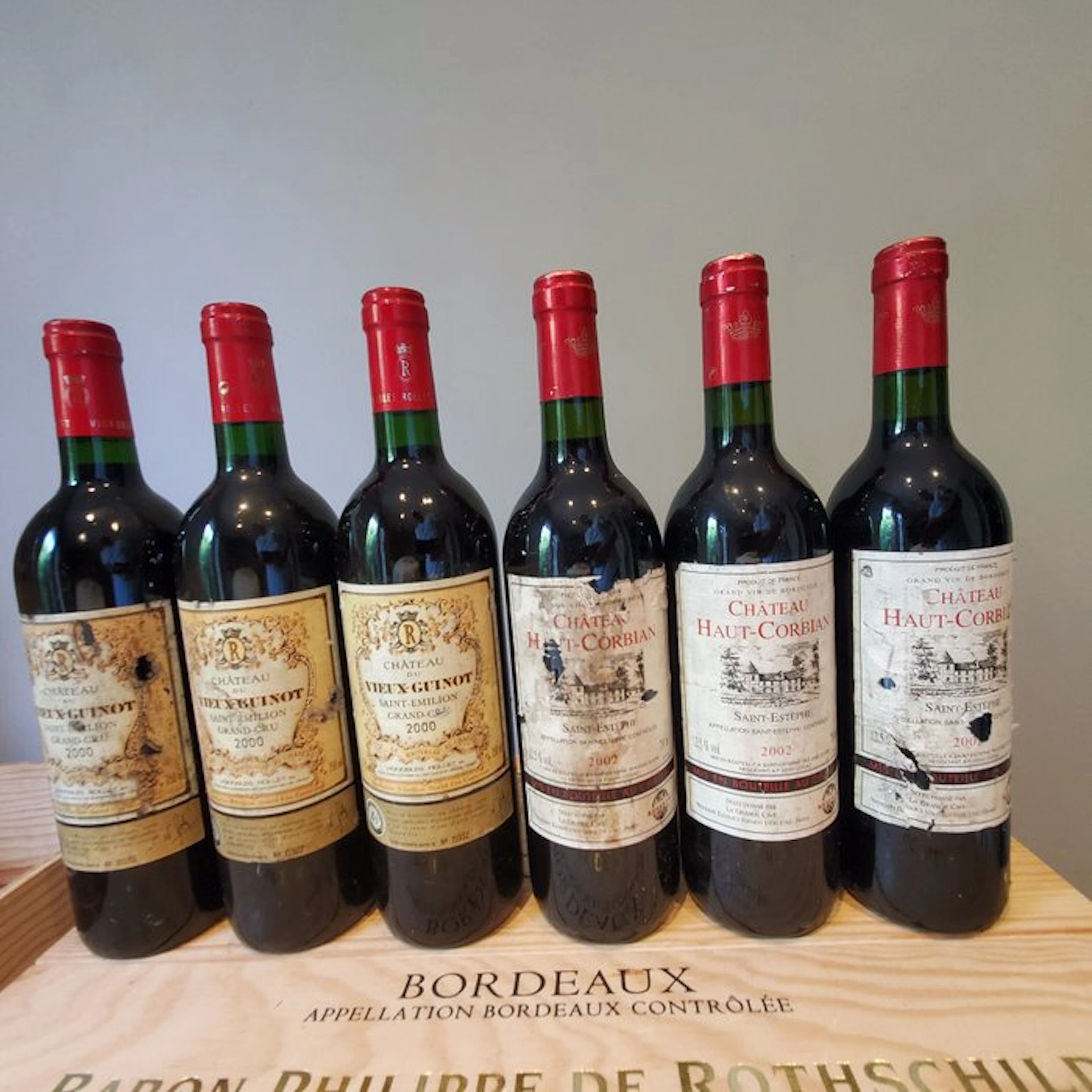 2000 x 3 Chateau Vieux Guinot & 2002 x 3 Chateau Haut...