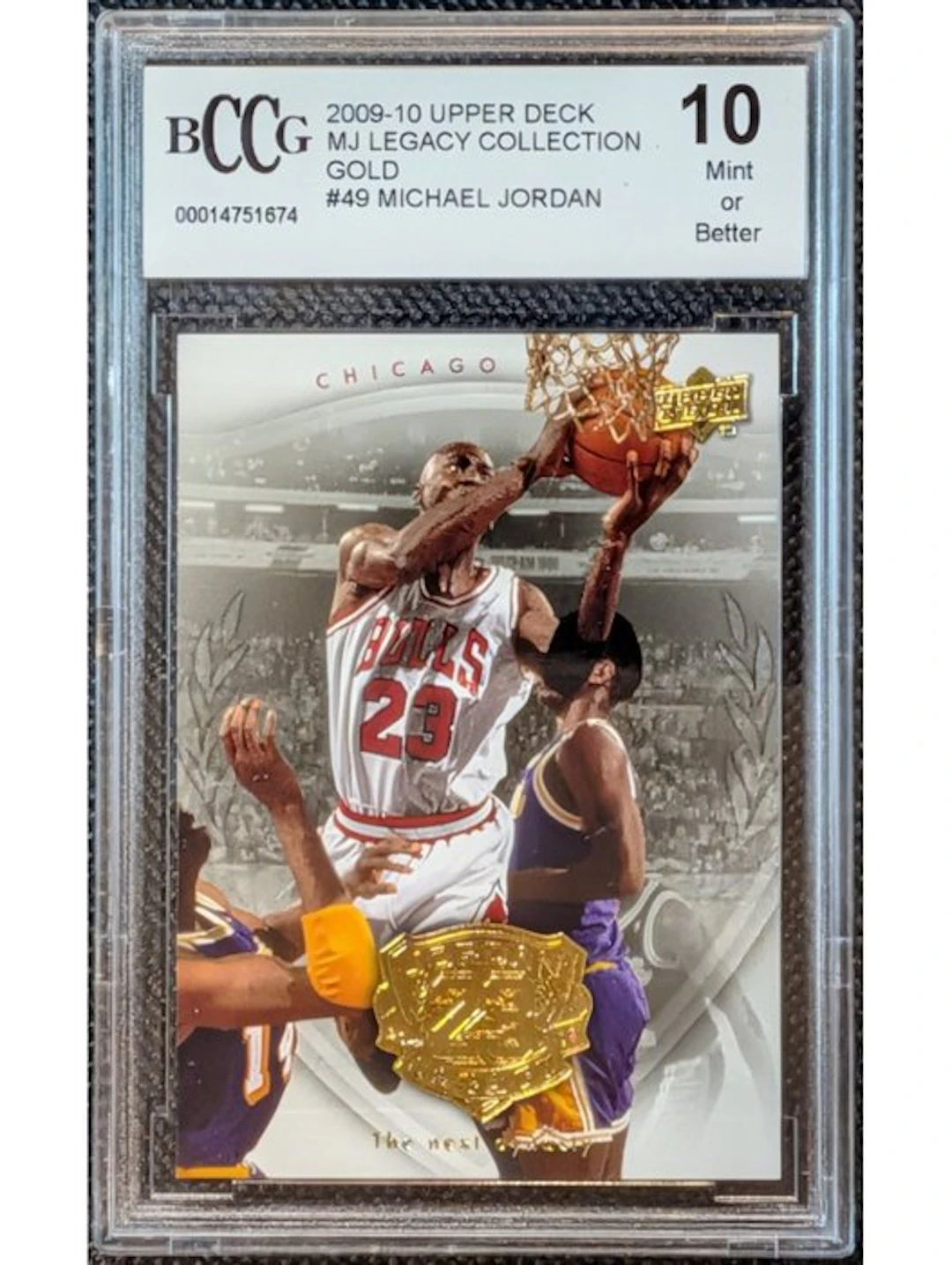 2009/10 Upper Deck MJ Legacy Collection Michael Jordan #49 Serialised card