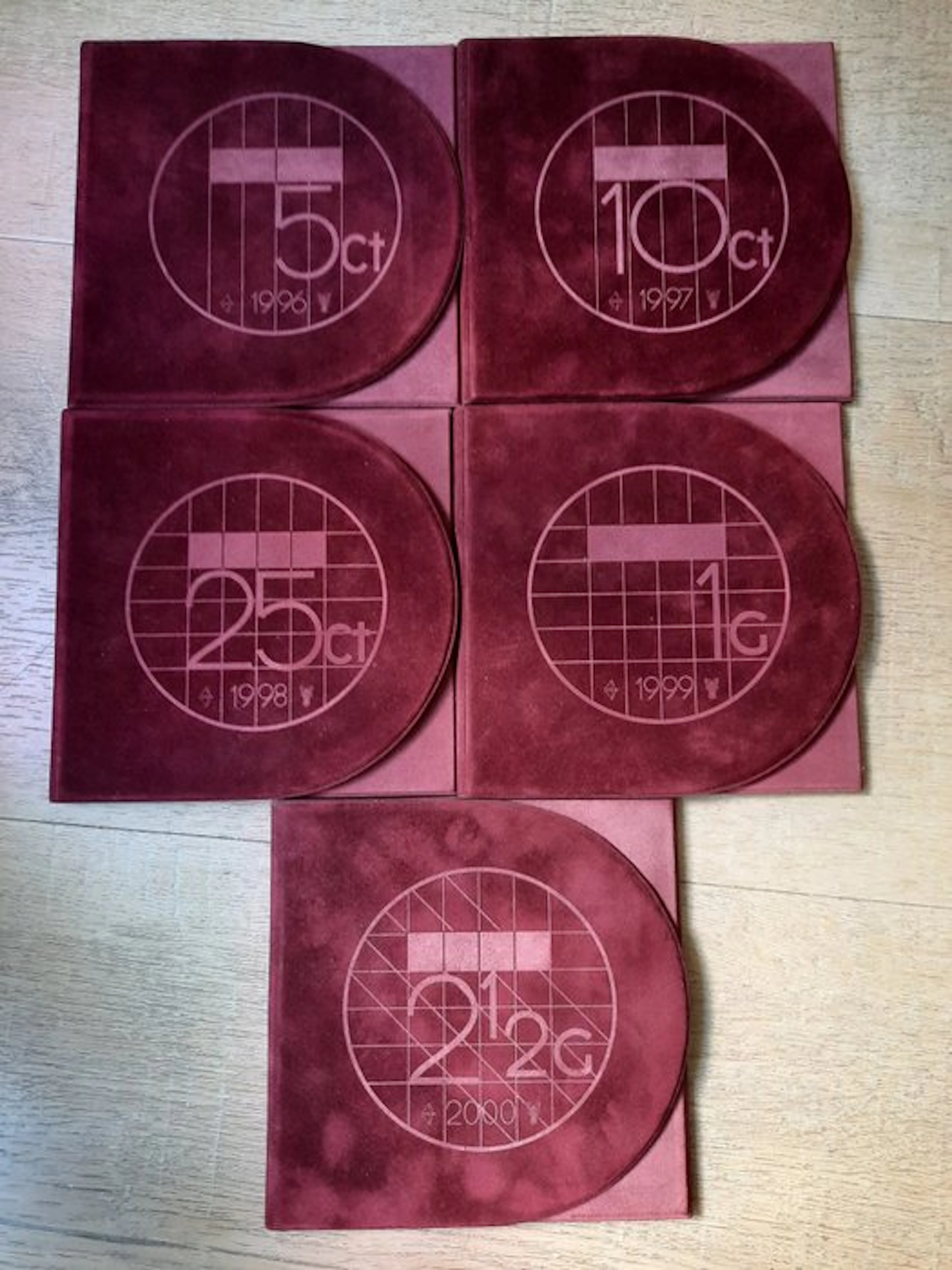 Netherlands. Proof Set 1996-2000 (No reserve price)