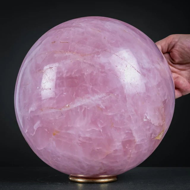 Natural rose quartz sphere from Brazil- 11926.66 g