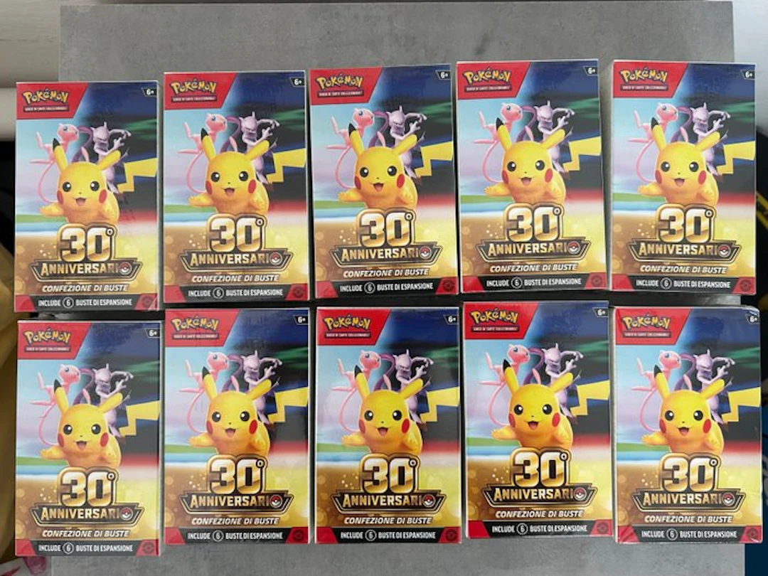 Pokémon - 10 Booster bundle - 30° Anniversario Confezione...