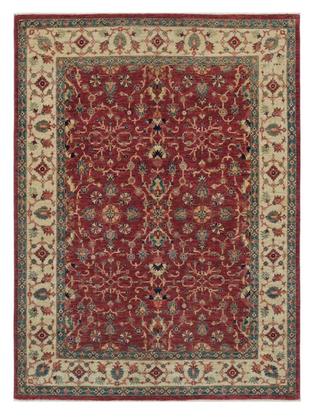 Hand-knotted designer rug with Sarouck pattern – New - Rug - 200 cm - 149 cm