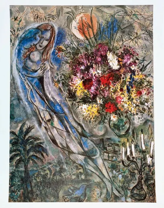 Marc Chagall - Les Amoureux en Gris - Artprint on...