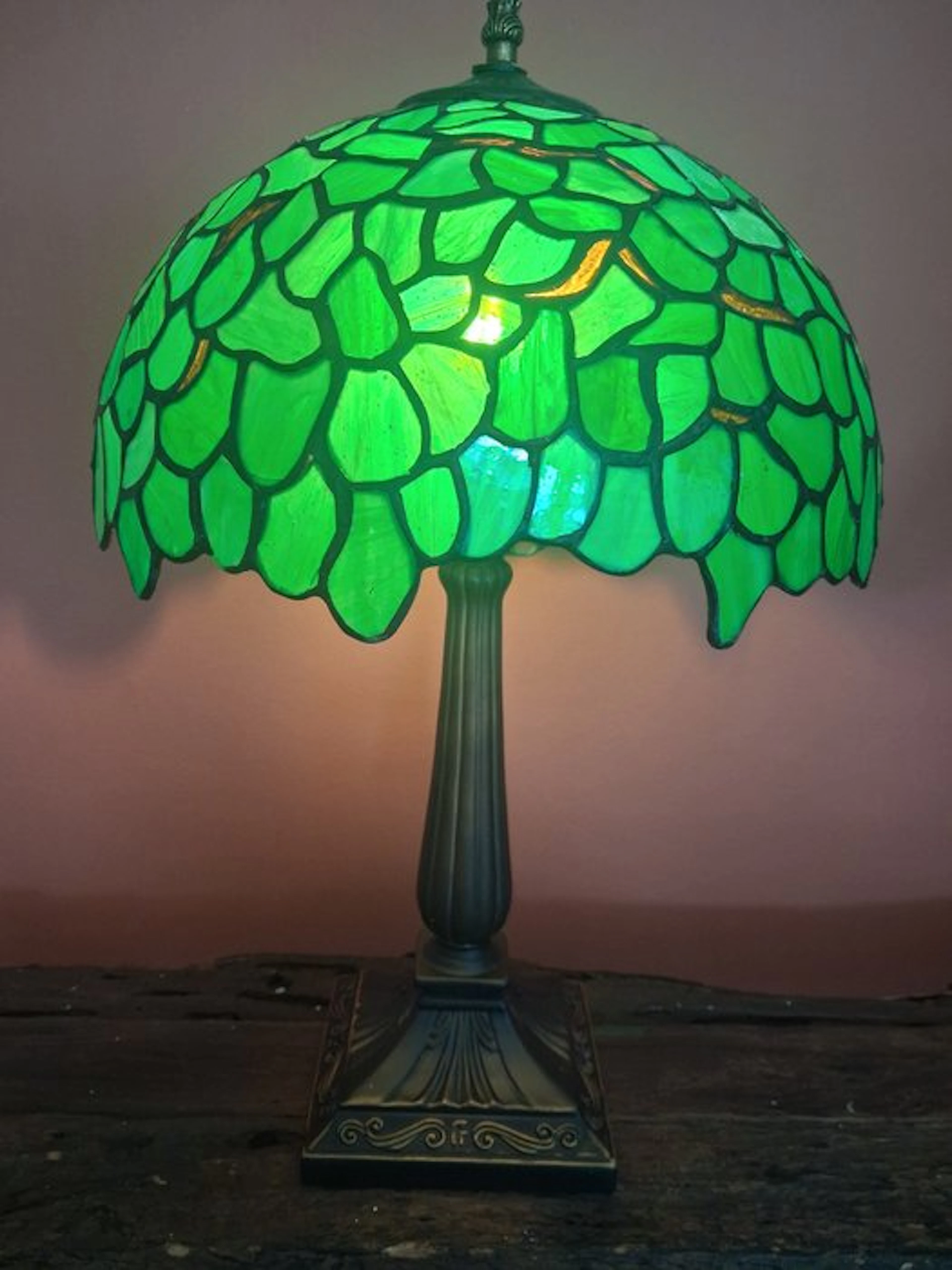 Table lamp - Glass - Tiffany-style table lamp