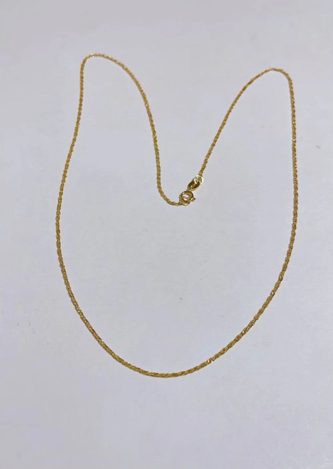 No reserve price - Necklace - 18 kt. Yellow gold - Necklace Singapore 0.9/1 g