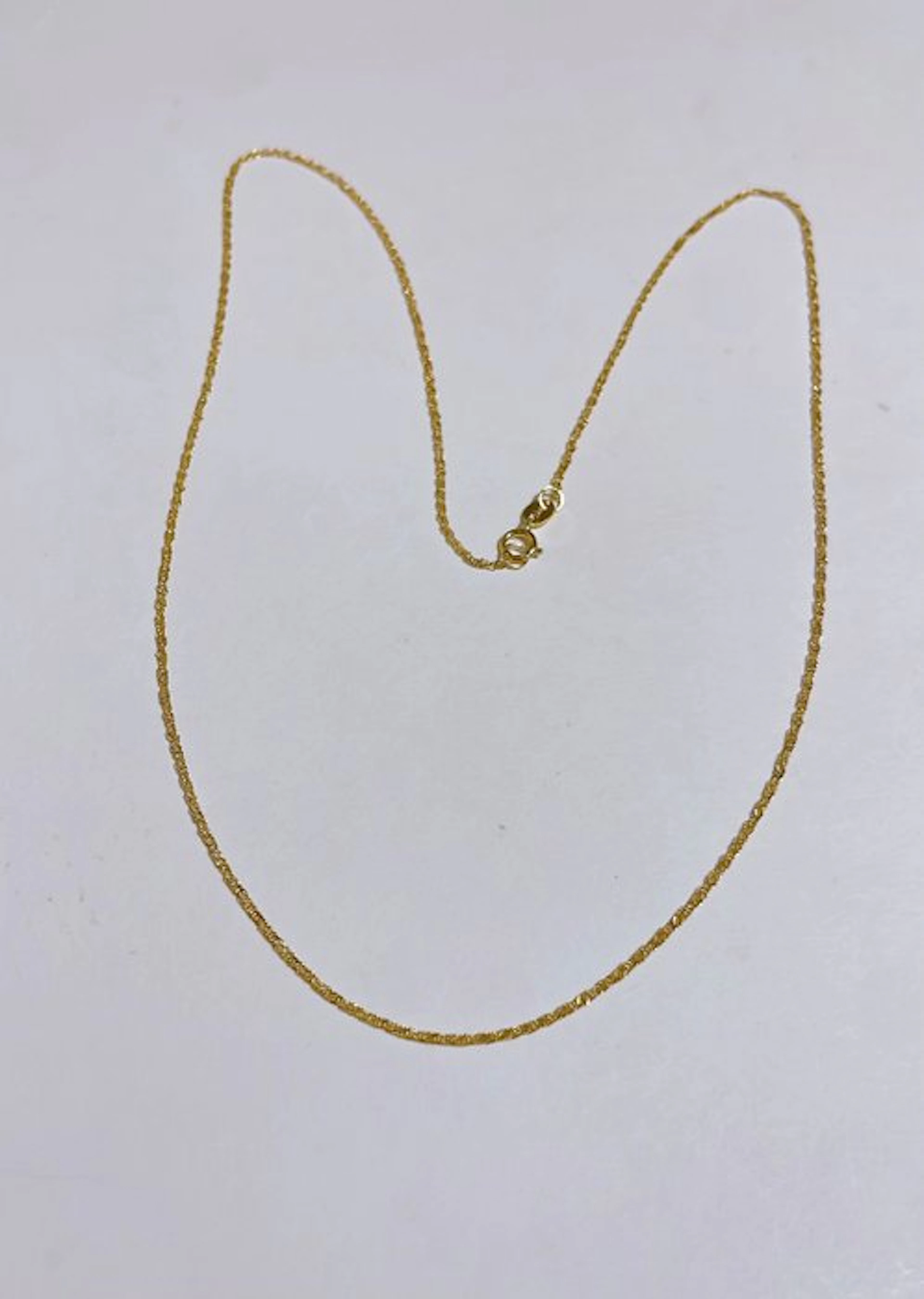 No reserve price - Necklace - 18 kt. Yellow gold - Necklace Singapore 0.9/1 g
