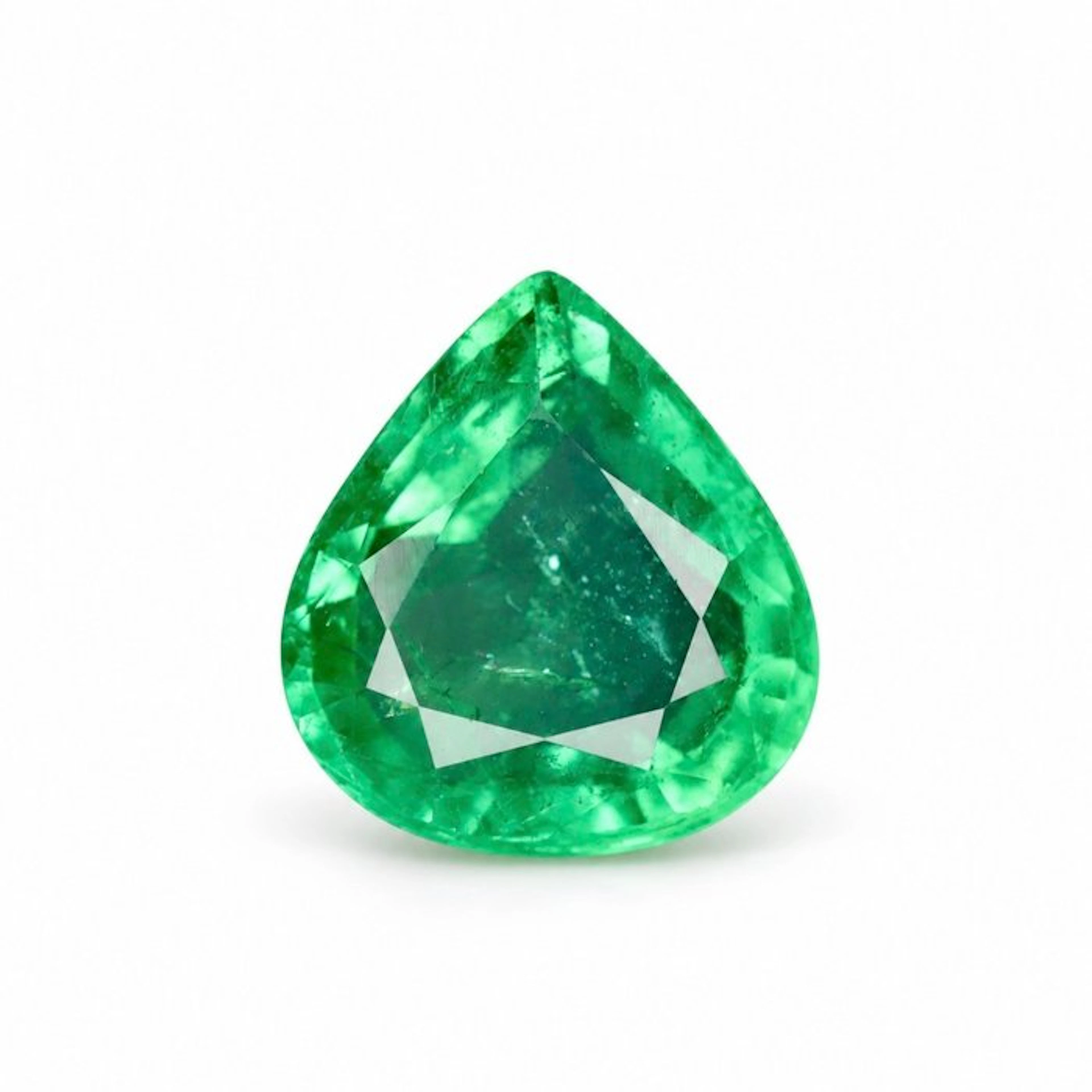 No reserve price Green Emerald - 0.92 ct - International...