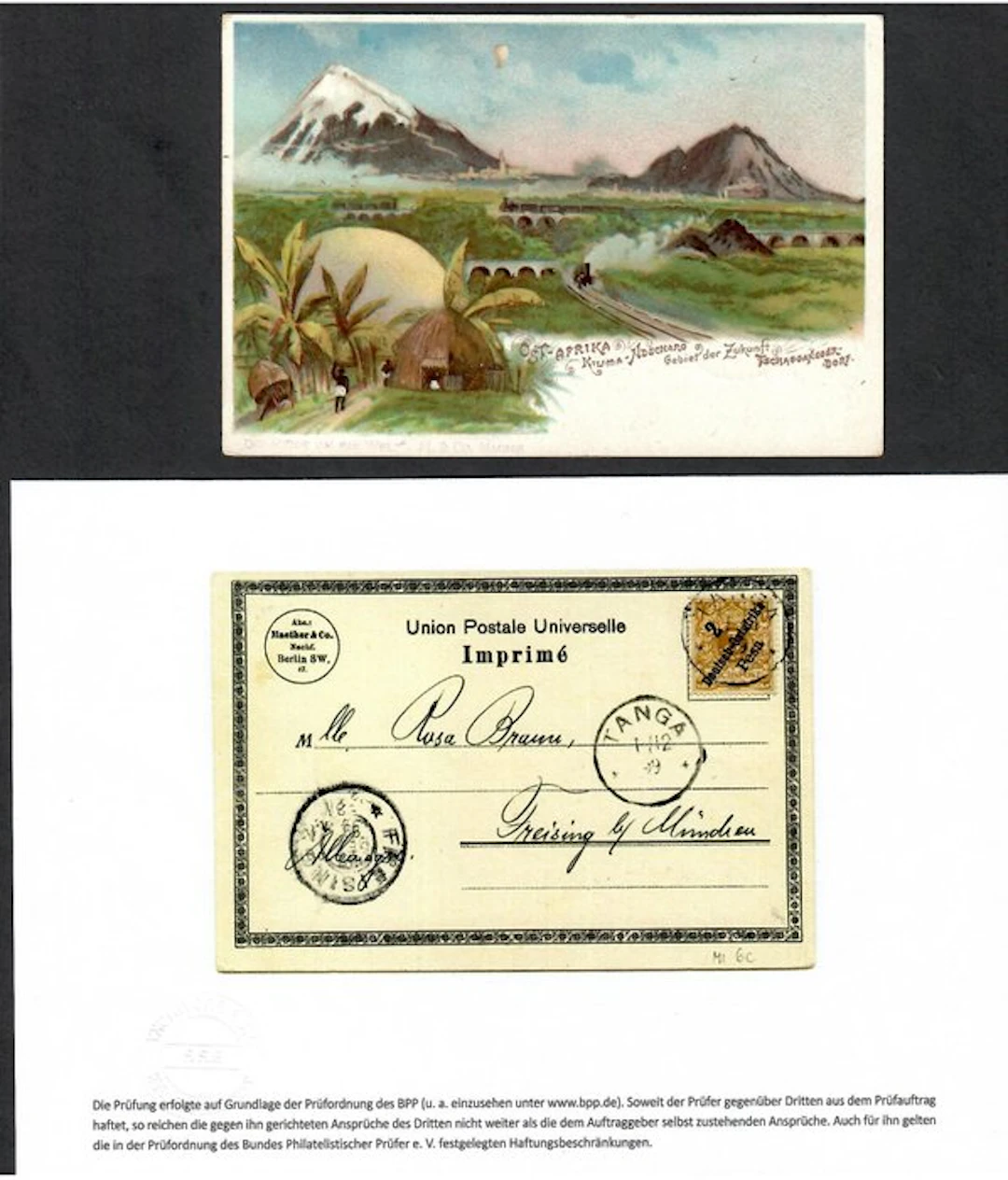 German Colonies - East Africa 1896/1899 - DOA very rare...