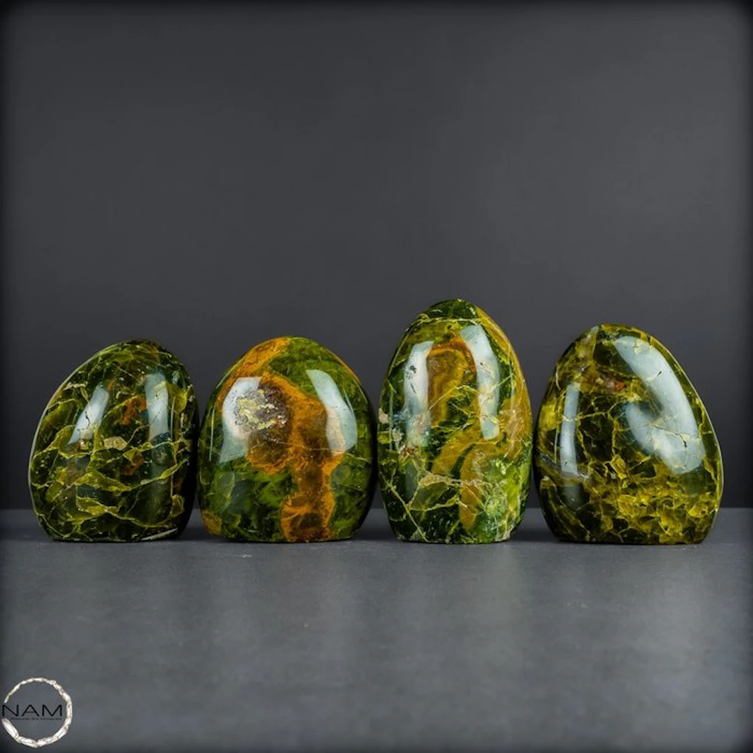 !! WEIGHT? Exclusive green opal freeforms with...