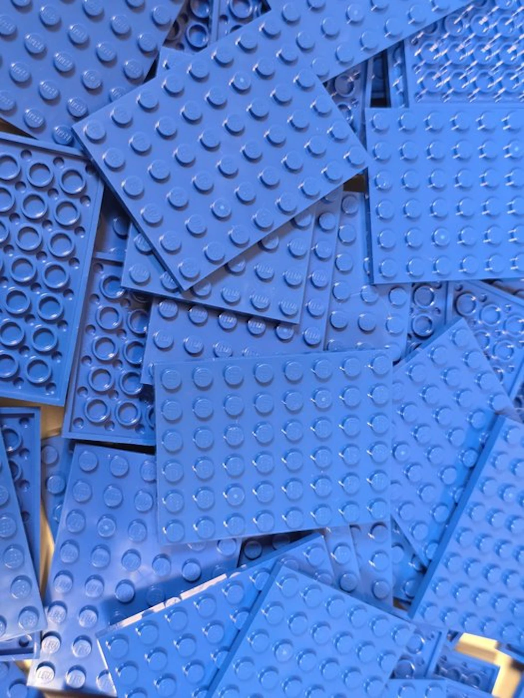 LEGO - Toy New Plate 6 x 8 Blue 75 pcs