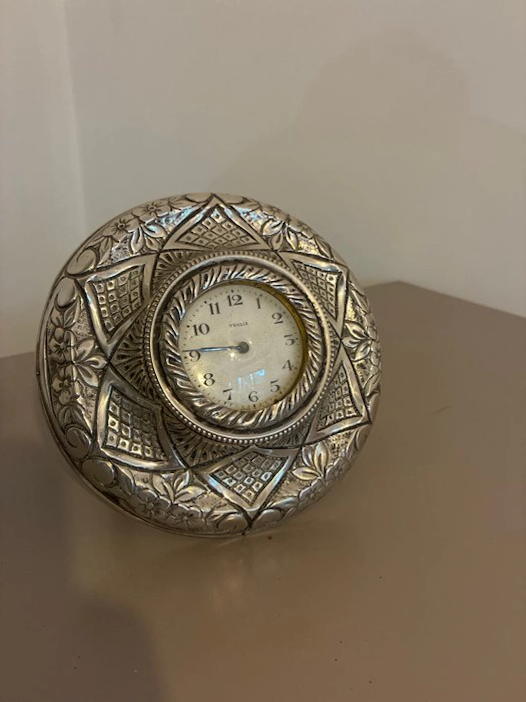 Alarm clock - - .800 silver - 1960-1970 - P.F. Trademark