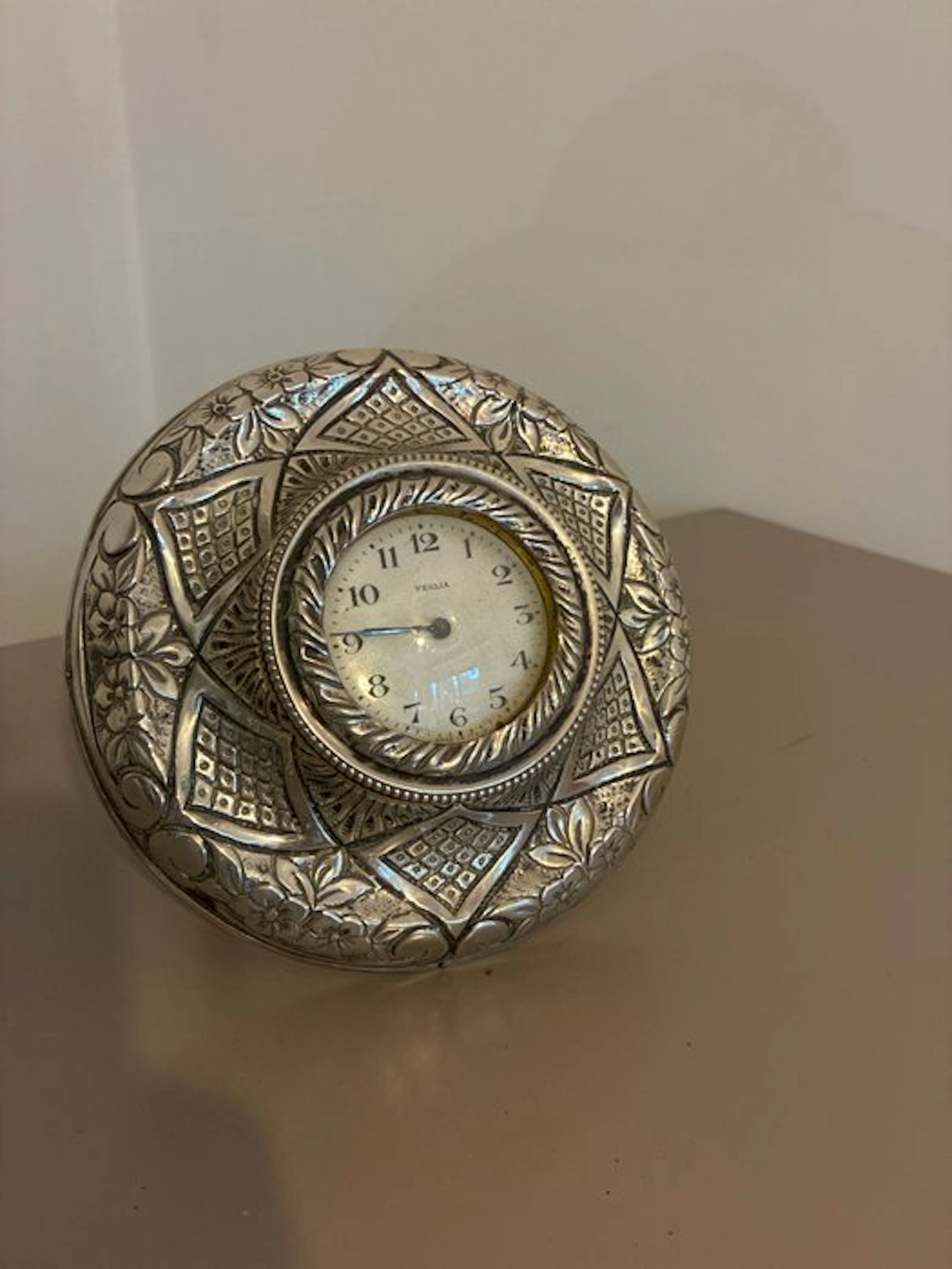 Alarm clock - - .800 silver - 1960-1970 - P.F. Trademark