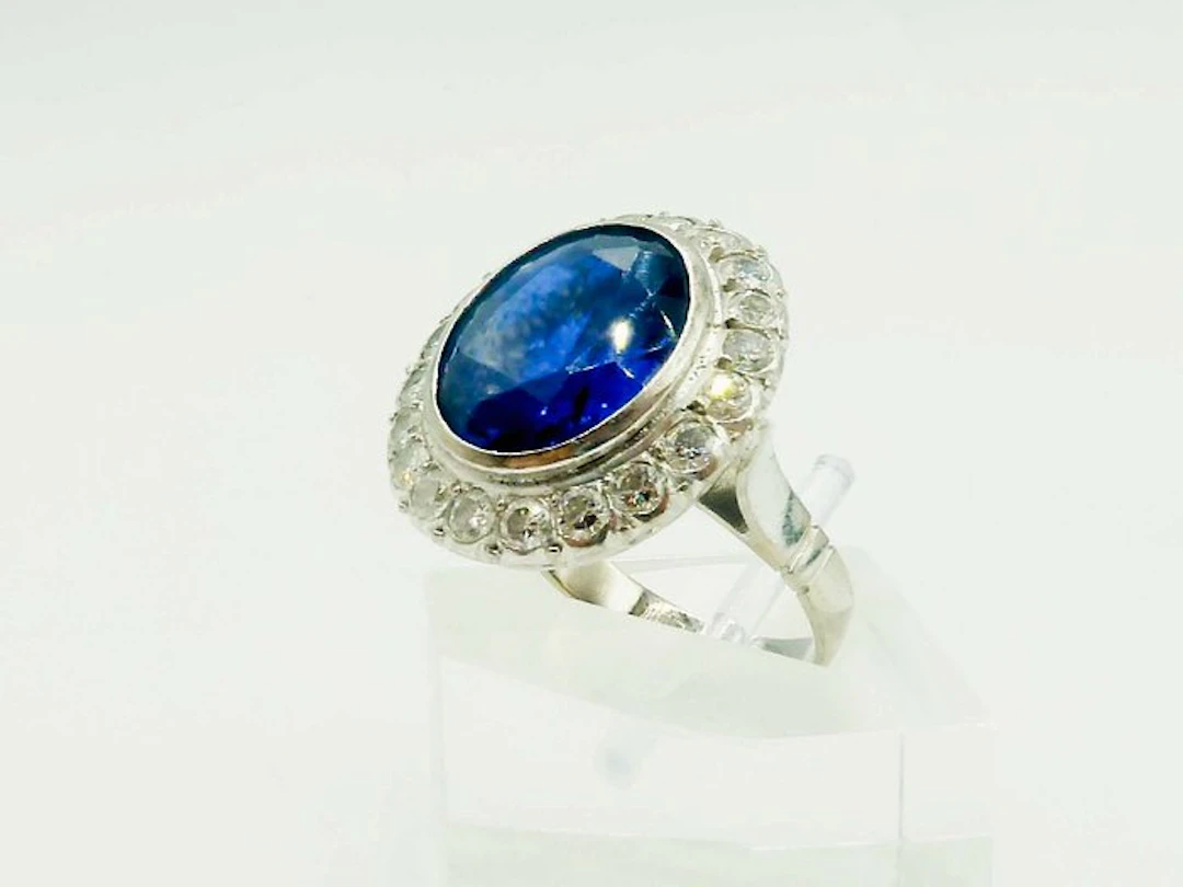 Ring - 18 kt. White gold - Diamond