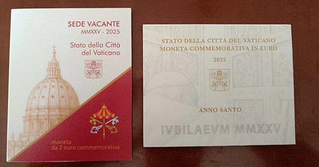 Vatican. 2 Euro 2025 "Sede Vacante" + "Anno Santo" (2 coins) (No reserve price)