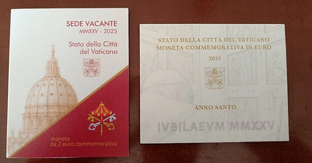 Vatican. 2 Euro 2025 "Sede Vacante" + "Anno Santo" (2 coins) (No reserve price)