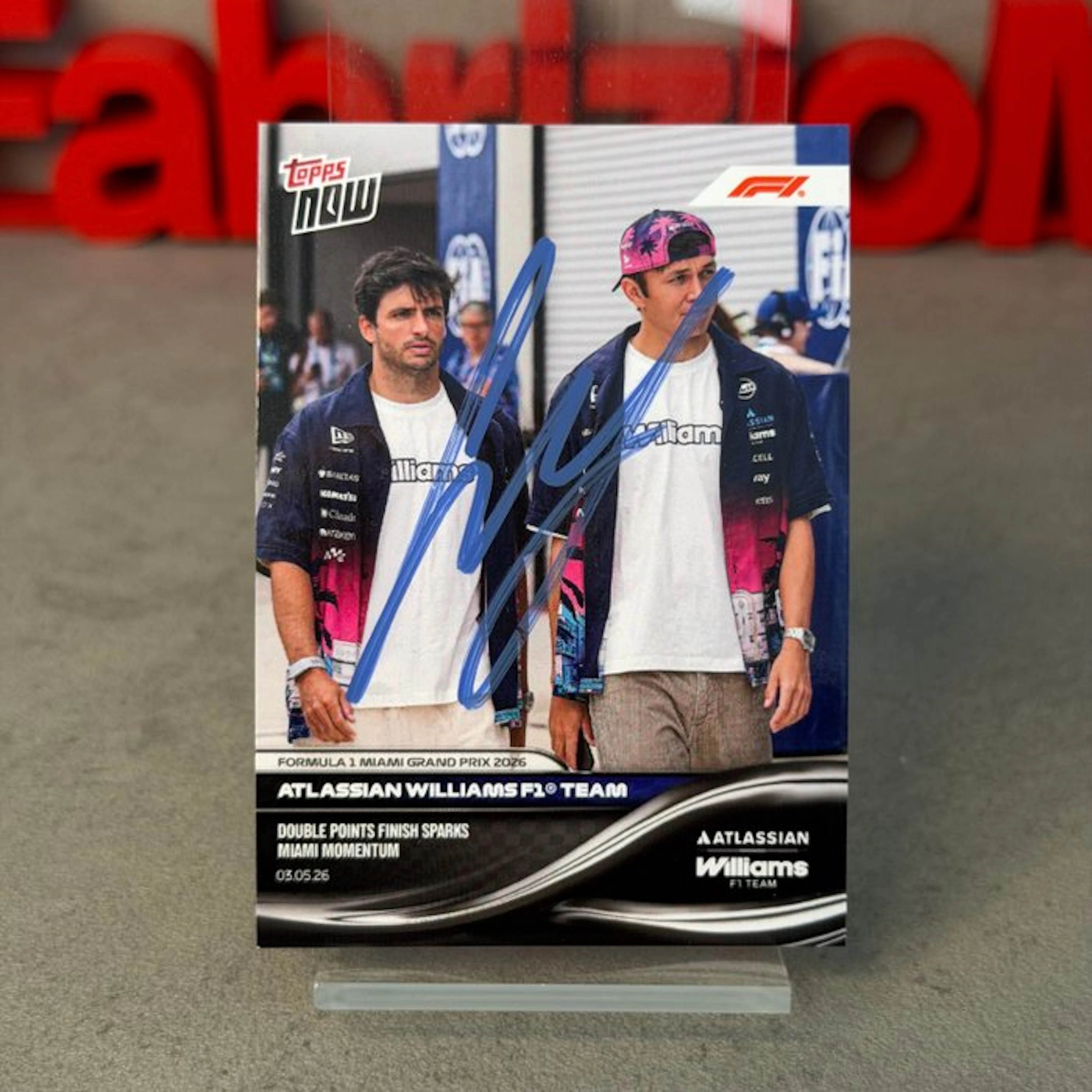 Williams - Topps Now - Miami GP 2026 Williams F1 Team...
