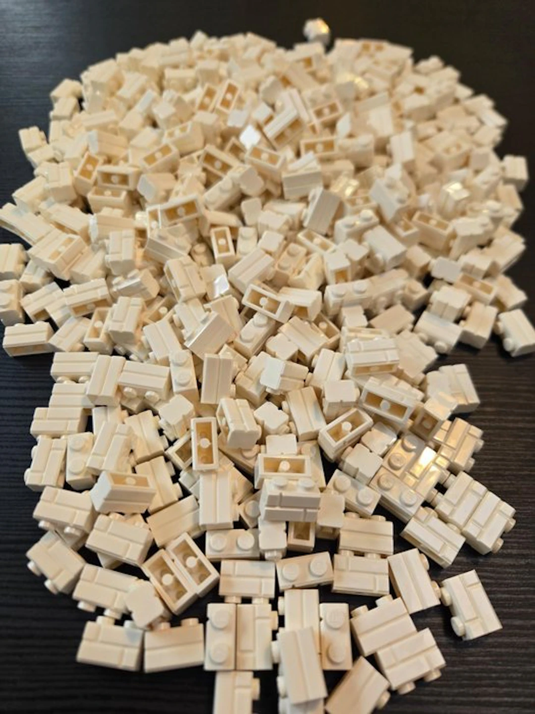 LEGO Pieces - New Brick Modified 1 x 2 with Masonry Profile White 500pcs