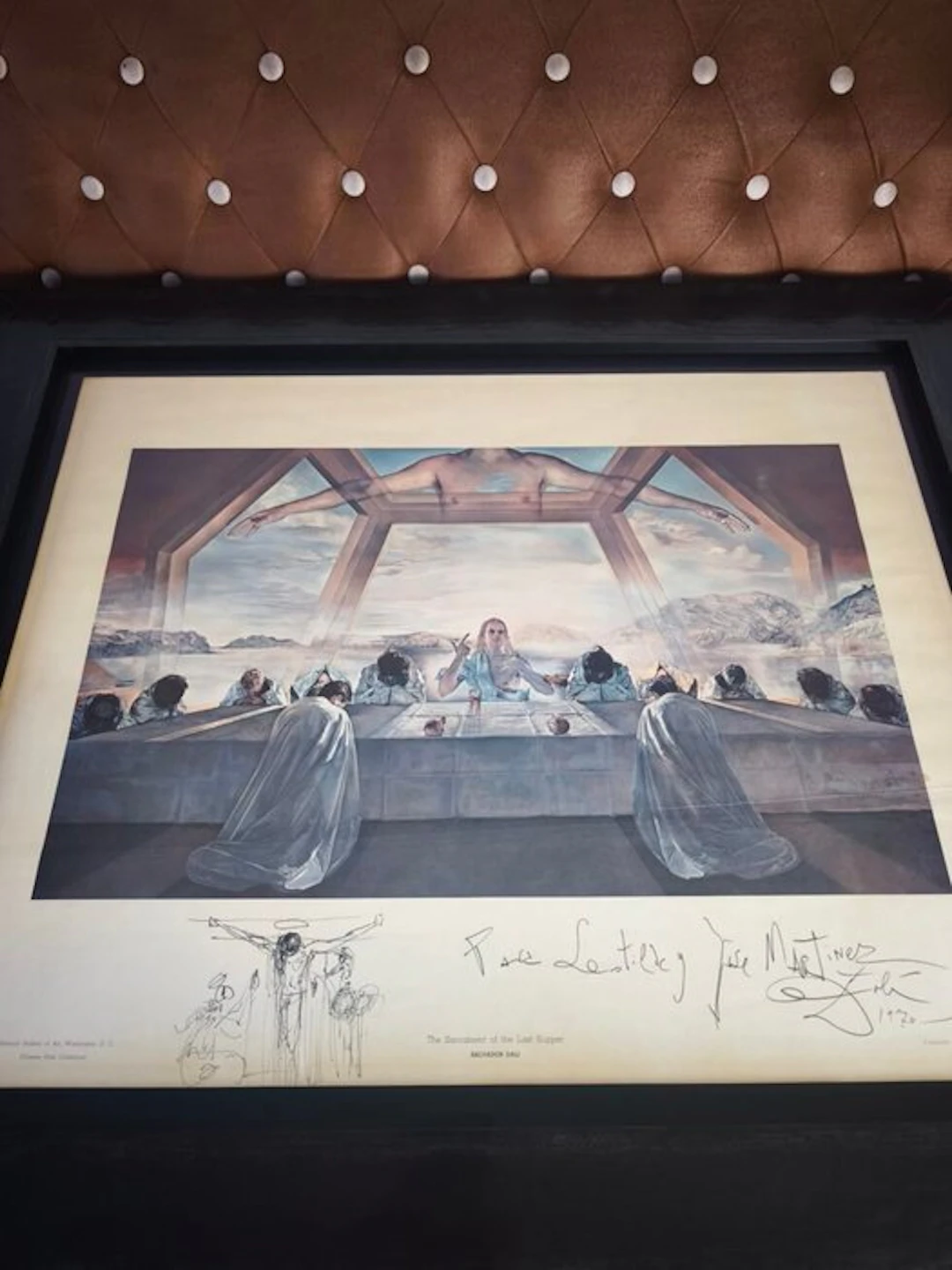 Salvador Dali (1904-1989) - La última cena con dibujo...